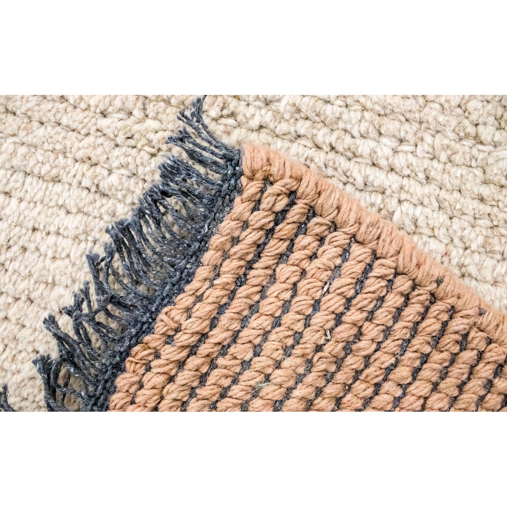 morgenland Wollteppich »Nepal Teppich handgeknüpft beige«, rechteckig, handgeknüpft