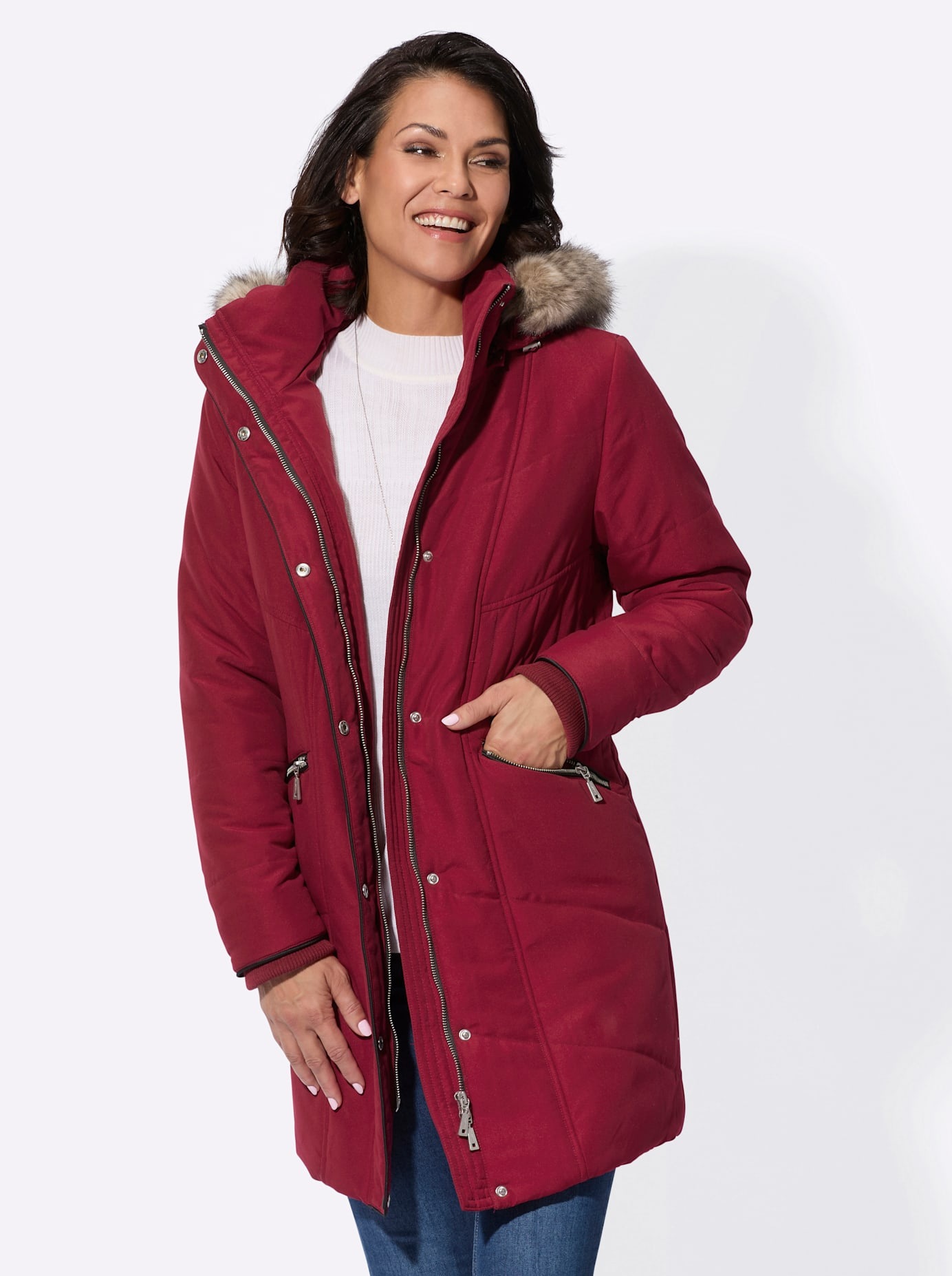 Casual Looks Steppjacke, mit Kapuze