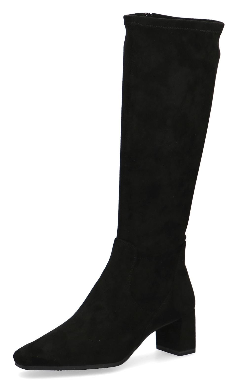 Caprice Bottes  à talon bloc, chaussure de soirée, bottes hautes avec fermeture éclair intérieure