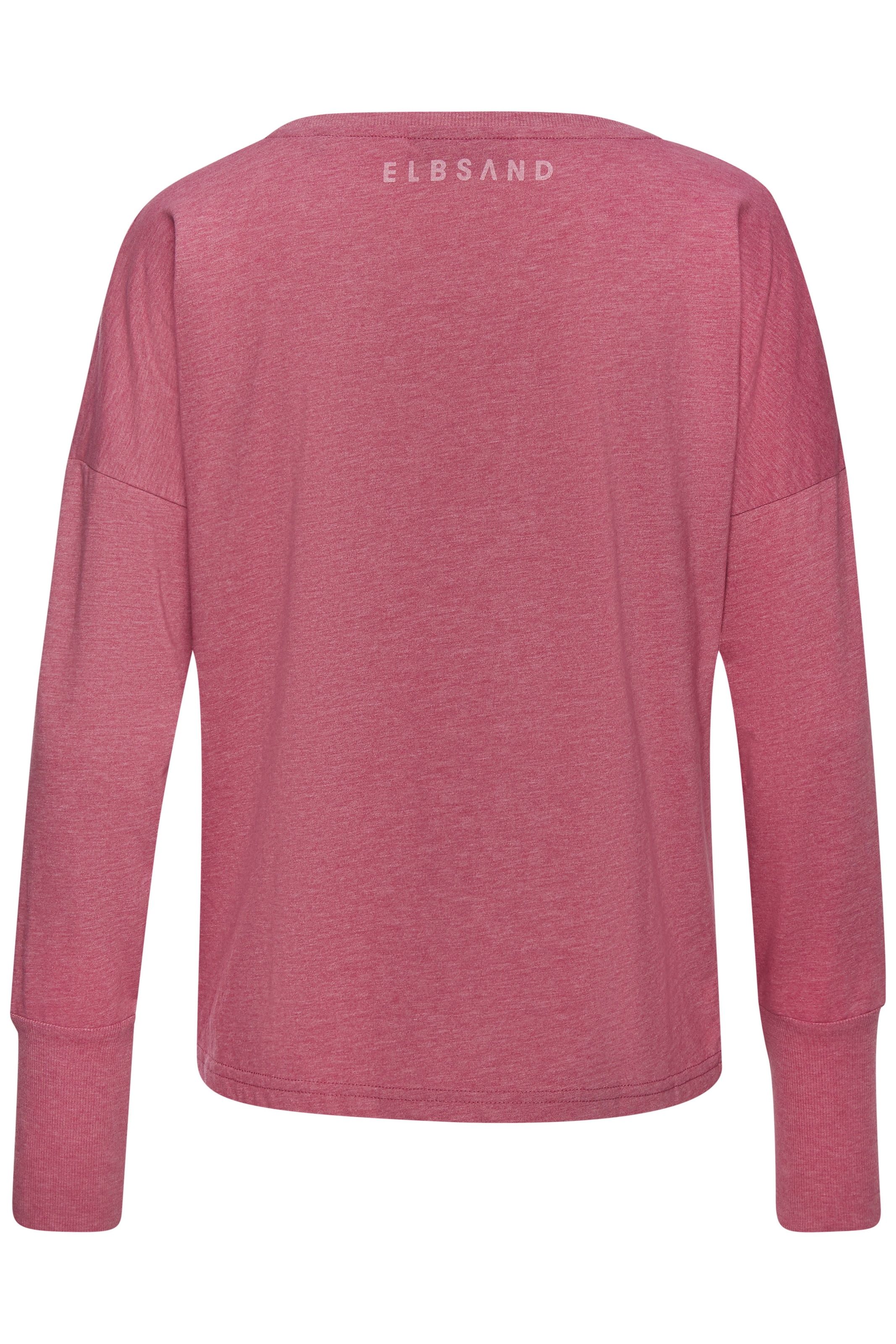Elbsand Longsleeve »Ingrun«, mit Logodruck vorne, Langarmshirt aus Baumwoll-Mix, sportlich-casual