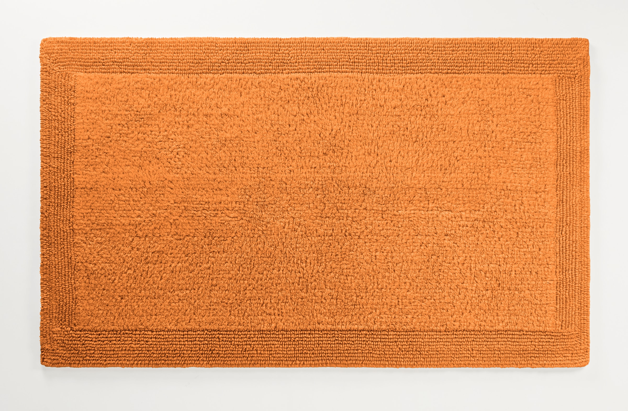 my home Badematte »Kapra, Badvorleger, Badezimmer Teppich«, beidseitig nutzbar-fussbodenheizungsgeeignet-strapazierfähig, mit Bordüre, Badteppich, Badematte, Baumwolle