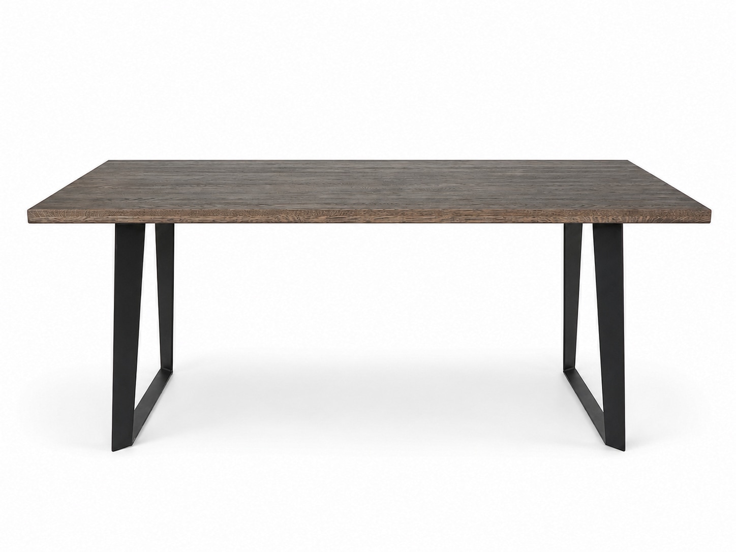 GOODproduct Esstisch »»SKAGEN« Speisetisch, Küchentisch, Wohntisch, Esszimmertisch« Wildeiche geölt Natur/Smoke, Gerade Kante, U-Gestell schwarz Metall