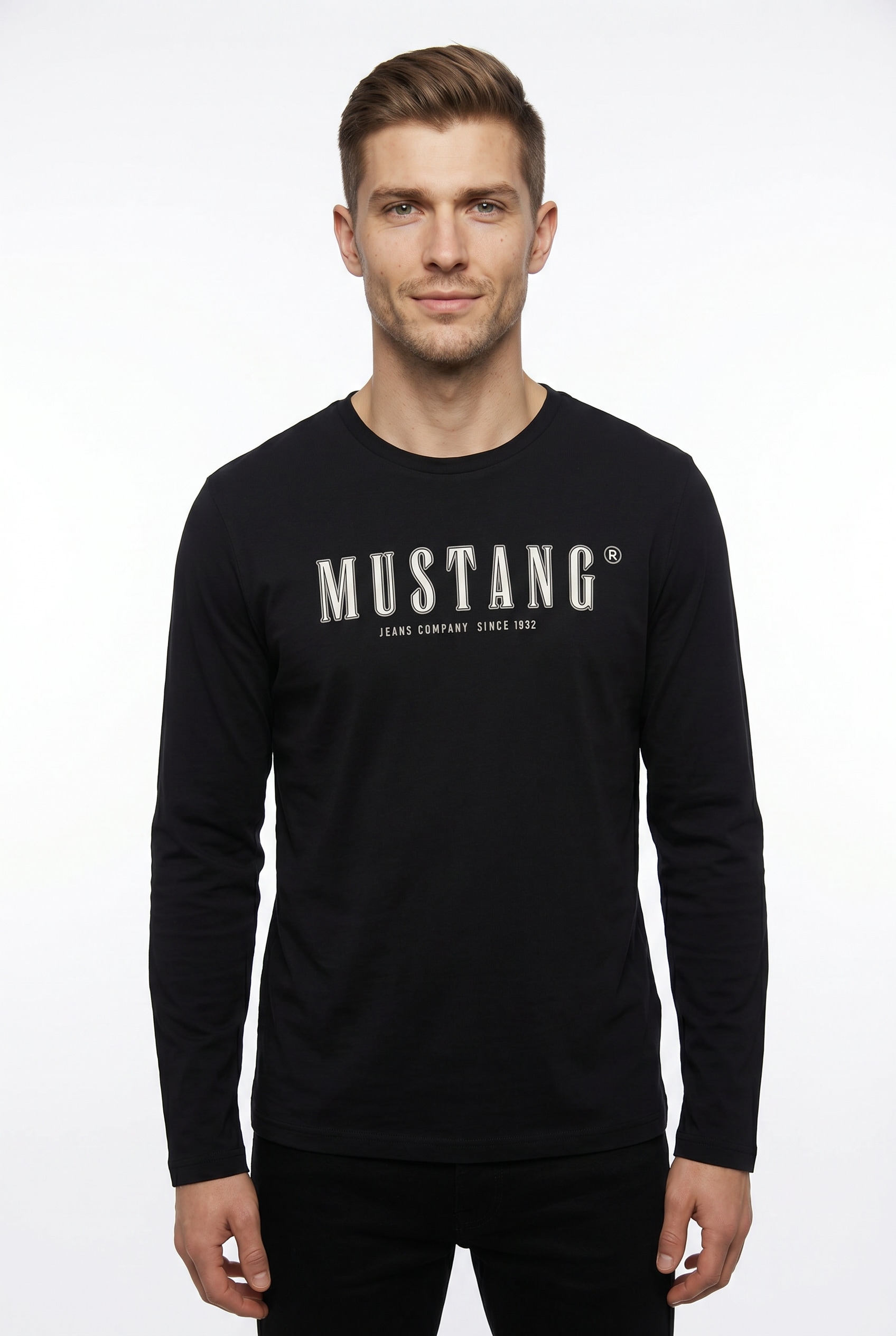 Image of MUSTANG Langarmshirt "Style Adrian" plakativ bedruckt