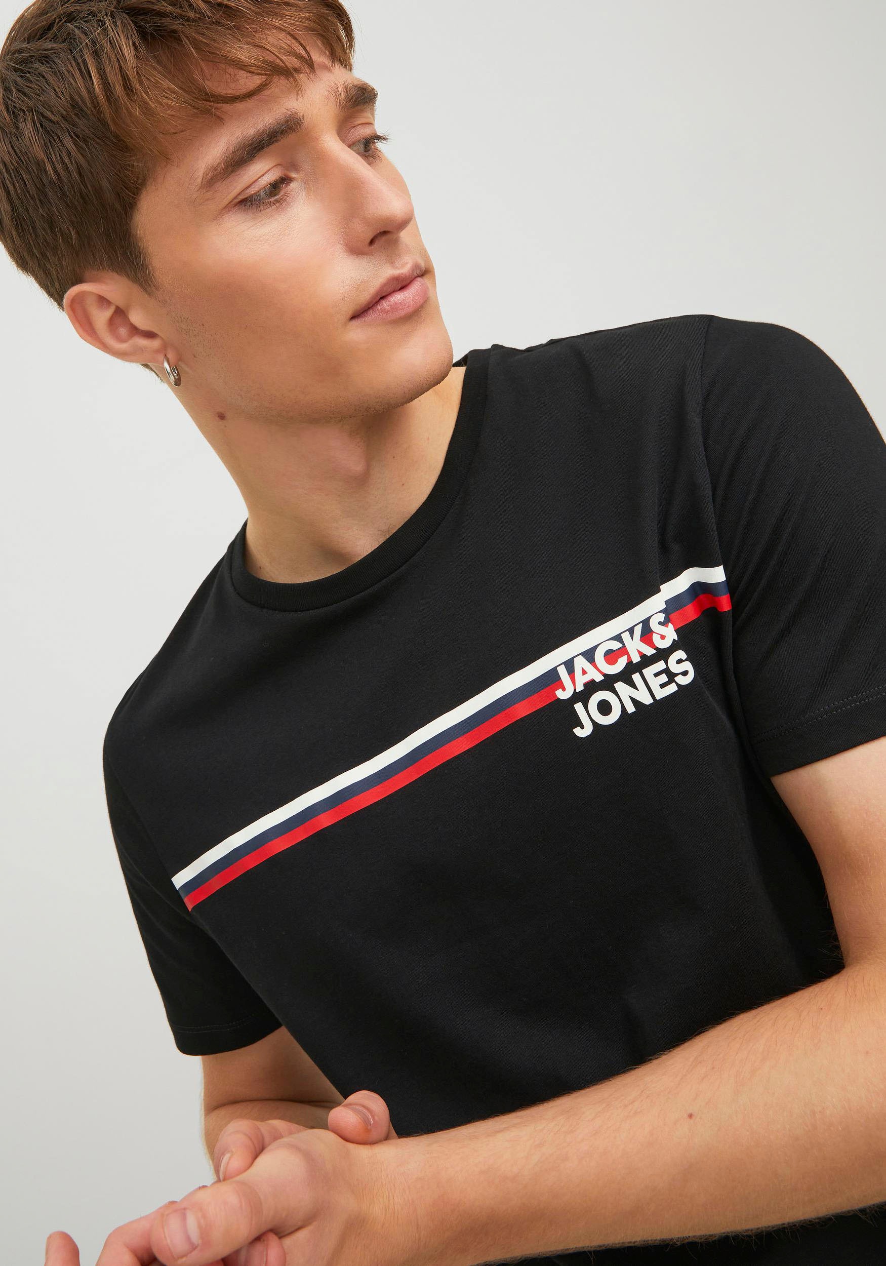 Jack & Jones Kurzarmshirt »JJ JJATLAS TEE SS CREW NECK«