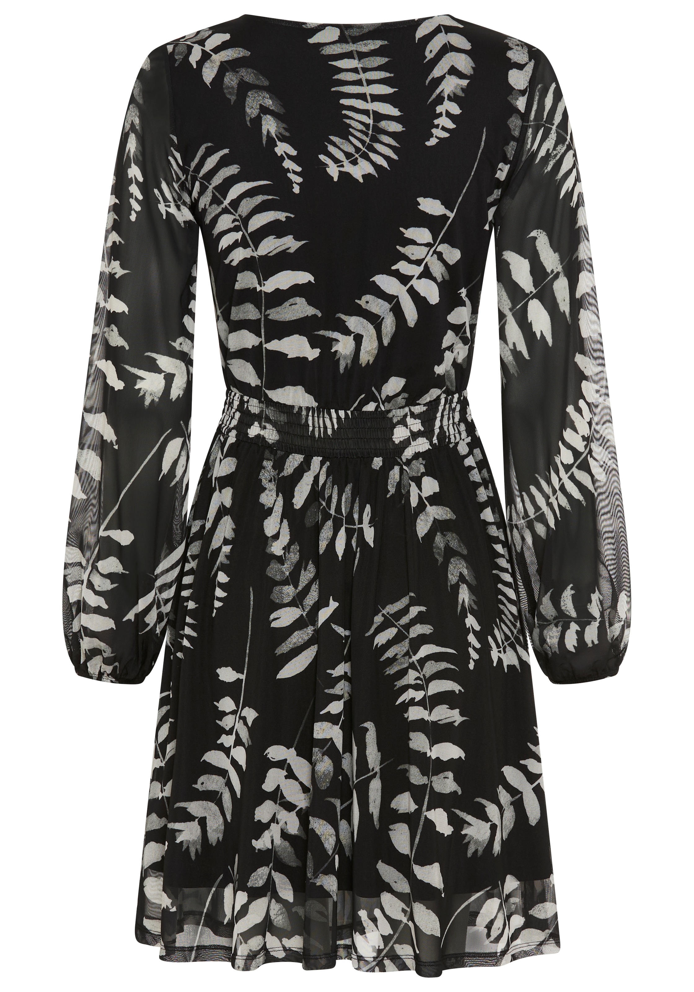 Laura Scott Robe en maille robe en mesh, matériau élastique, coupe cintrée, taille élastique