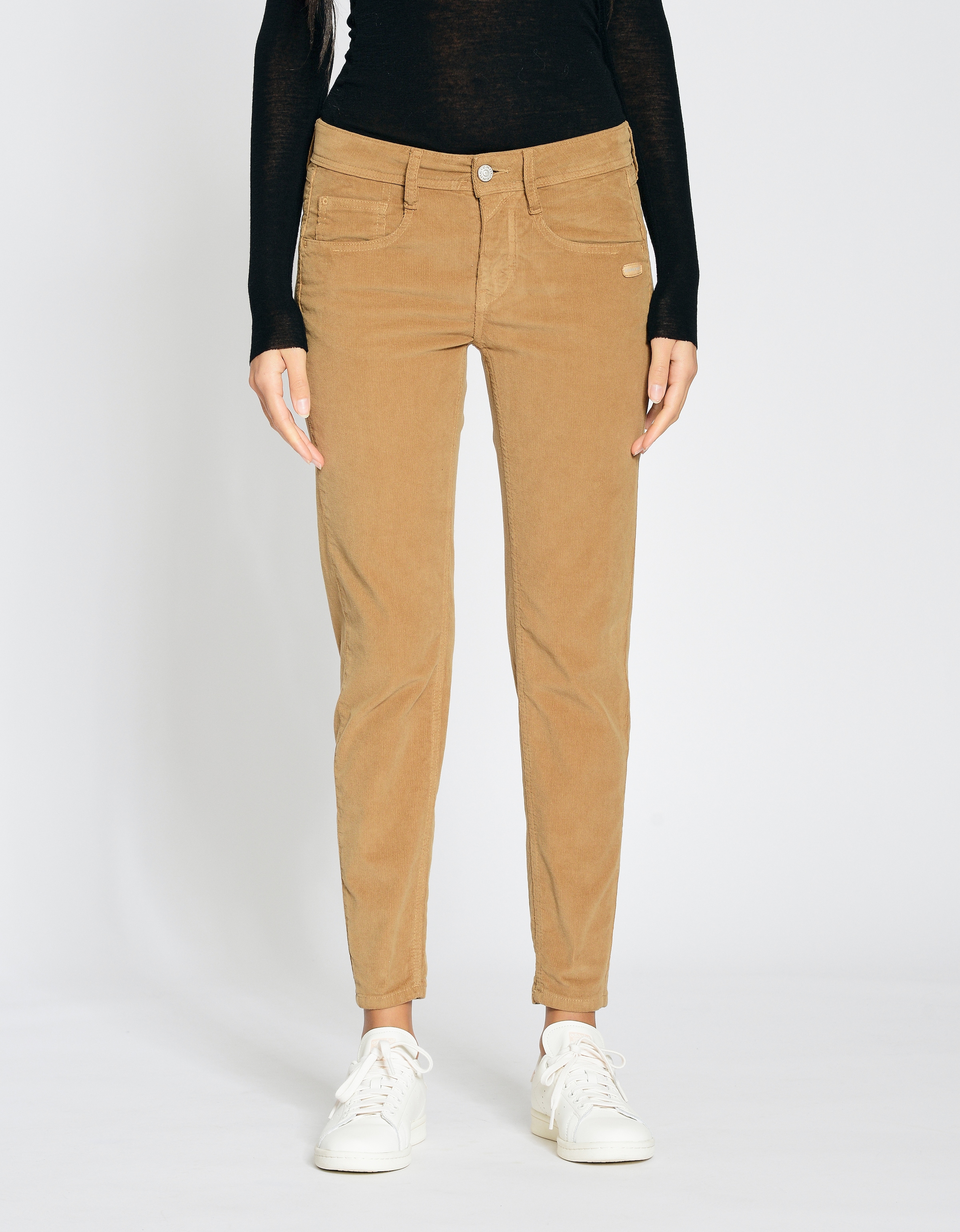 Cordhose »94AMELIE CROPPED«, mit doppelter rechter Gesässtasche