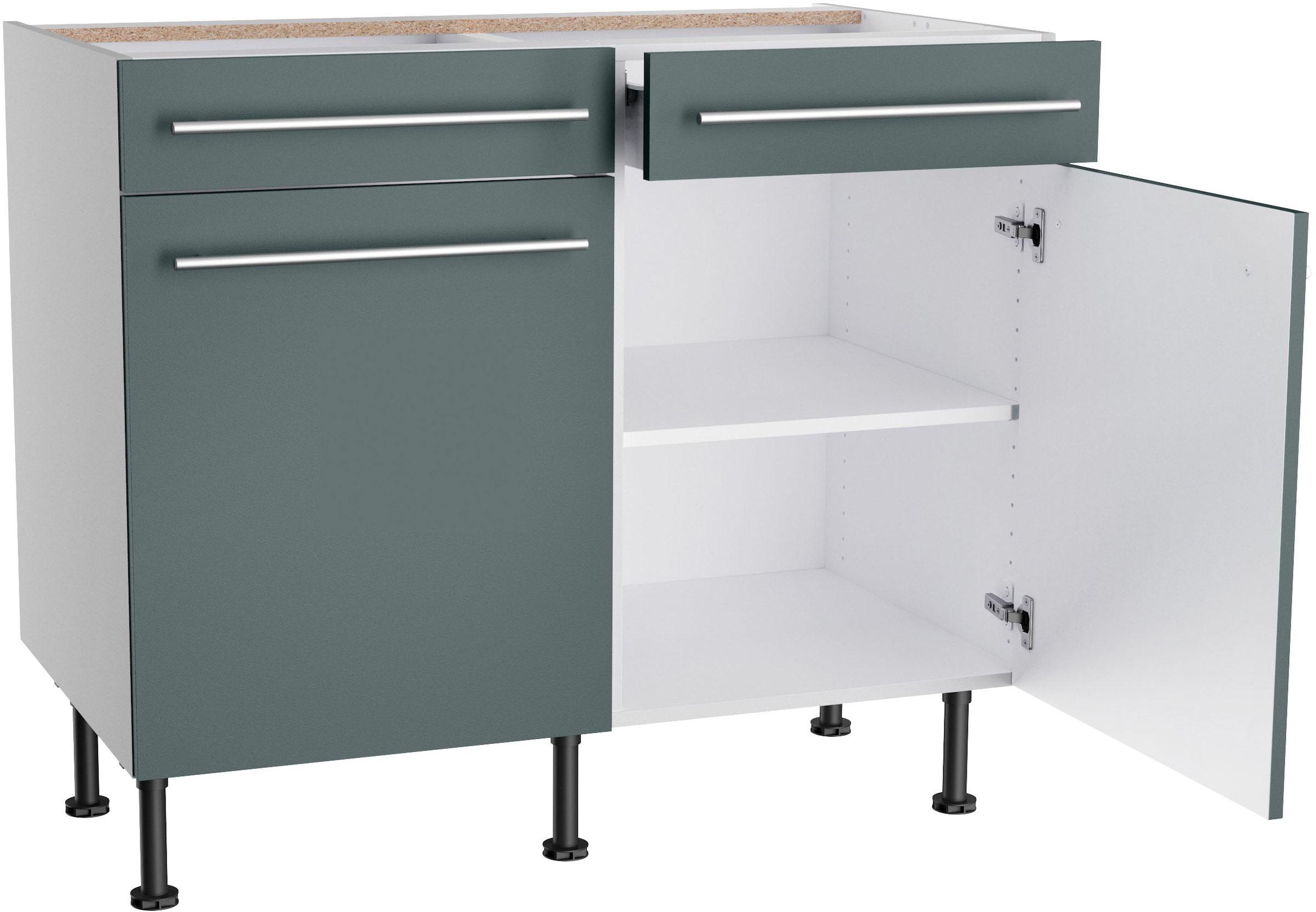 OPTIFIT Unterschrank »Bern2«, Breite 100 cm, 2 Türen, 2 Schubkästen, 1 Einlegeboden