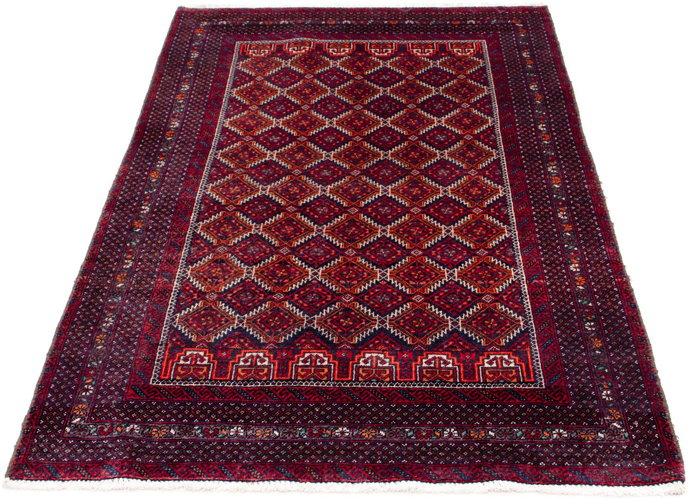 Image of morgenland Orientteppich »Belutsch - 165 x 95 cm - dunkelrot«, rechteckig, 8 mm Höhe, Wohnzimmer, Handgeknüpft, Einzelstück mit Zertifikat bei Ackermann Versand Schweiz