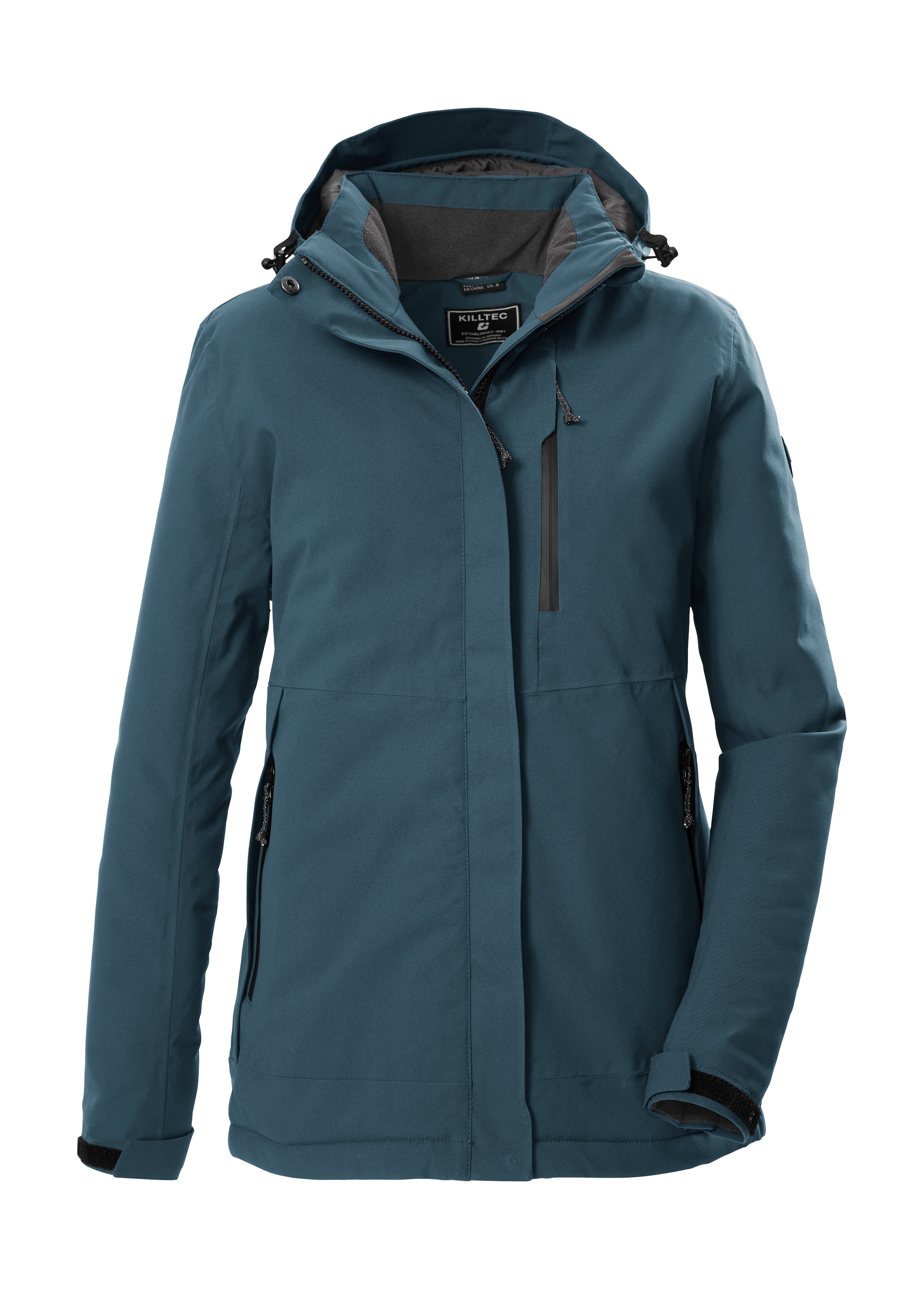 Killtec Veste fonctionnelle »KOW 219 WMN JCKT« Veste femme respirante, coupe-vent et imperméable, capuche amovible