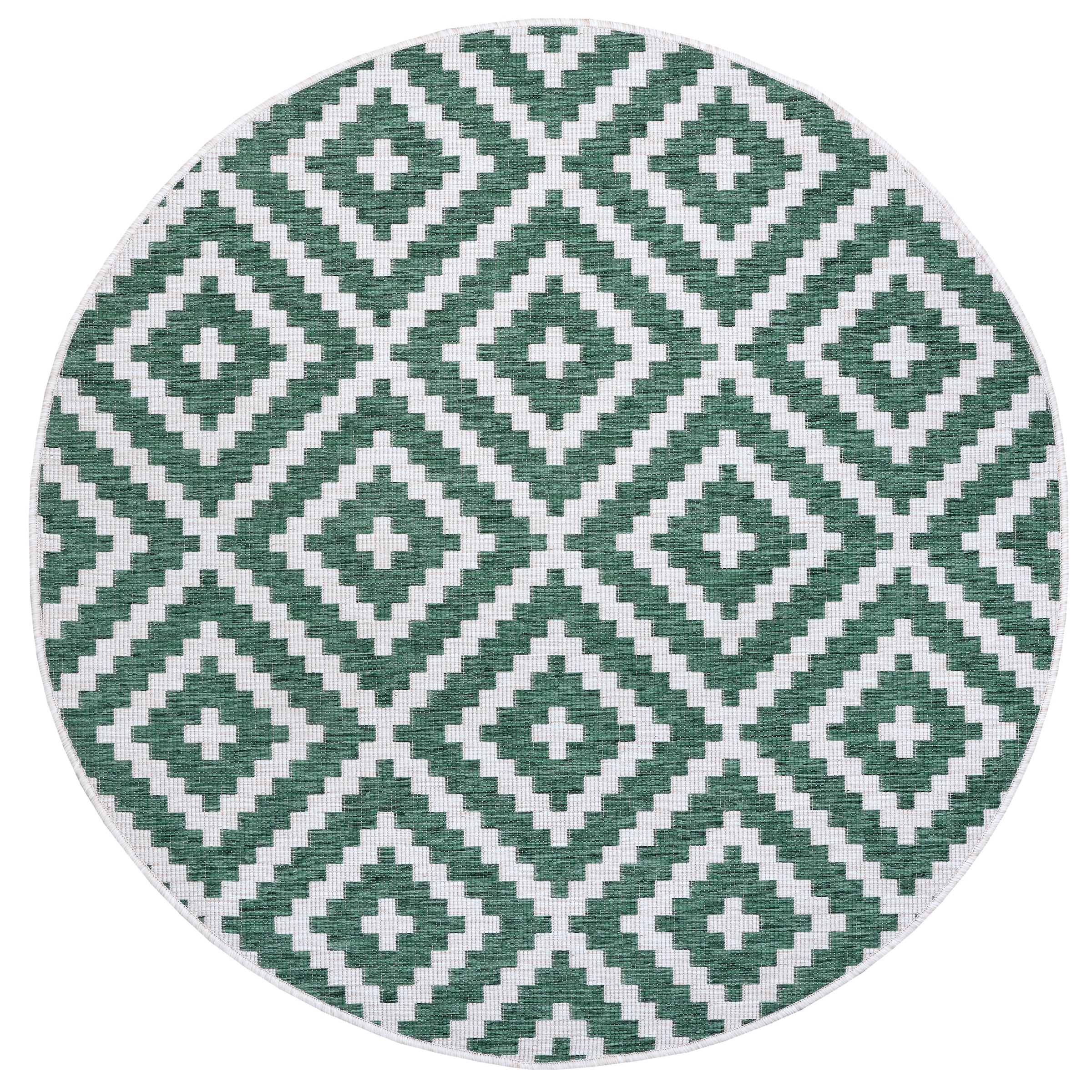 my home Teppich »Ronda Wendeteppich«, rund, 5 mm Höhe, Sisal-Optik, Flachgewebe, In- und Outdoor, geometrisches Boho Design