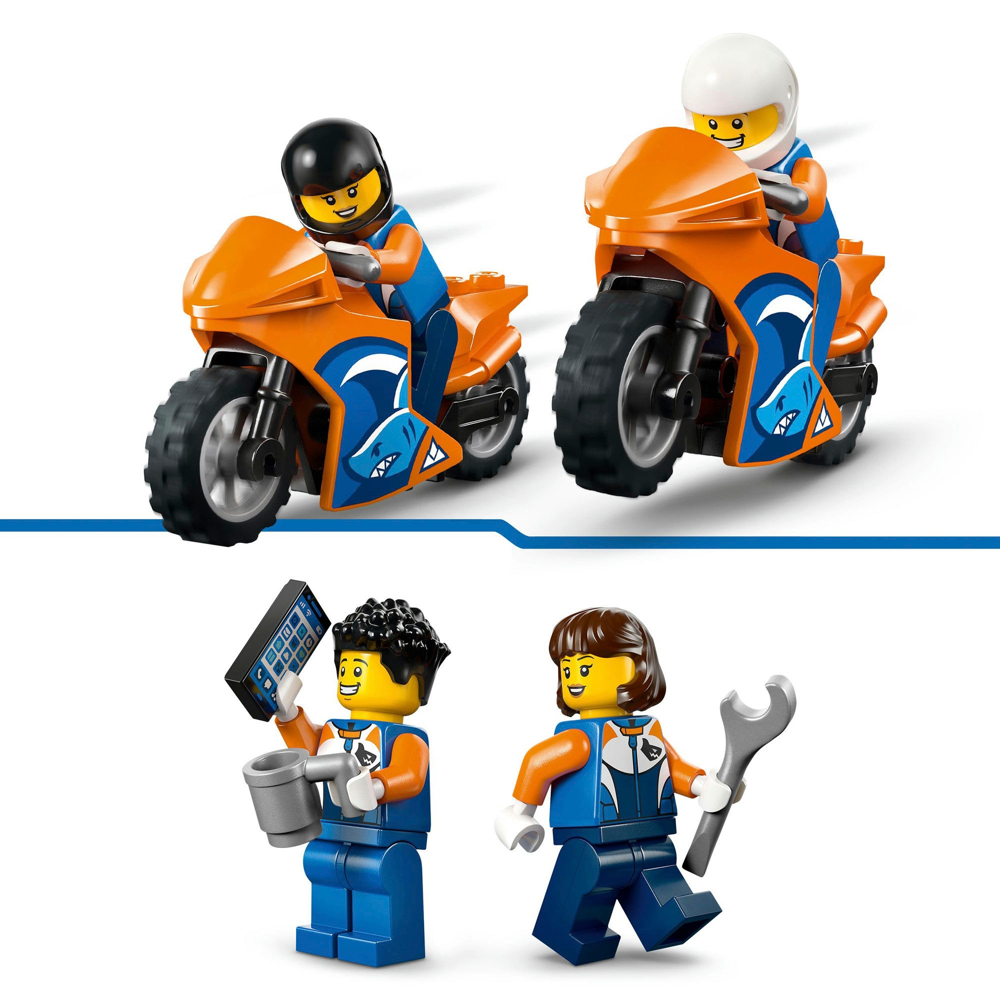 LEGO® Konstruktionsspielsteine »Motorradtransporter (60491), LEGO City« Made in Europe