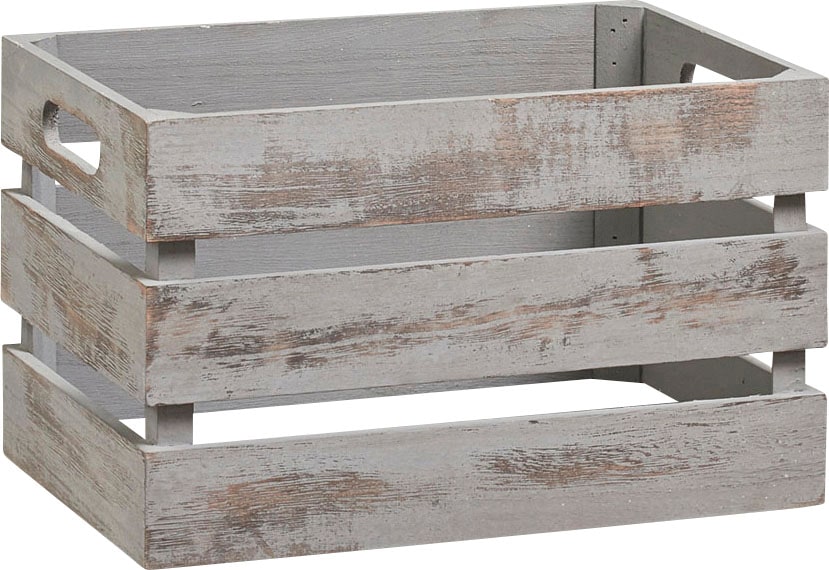 Image of Zeller Present Holzkiste "Vintage" Tiefe: ca. 21 cm, Breite: ca. 31 cm