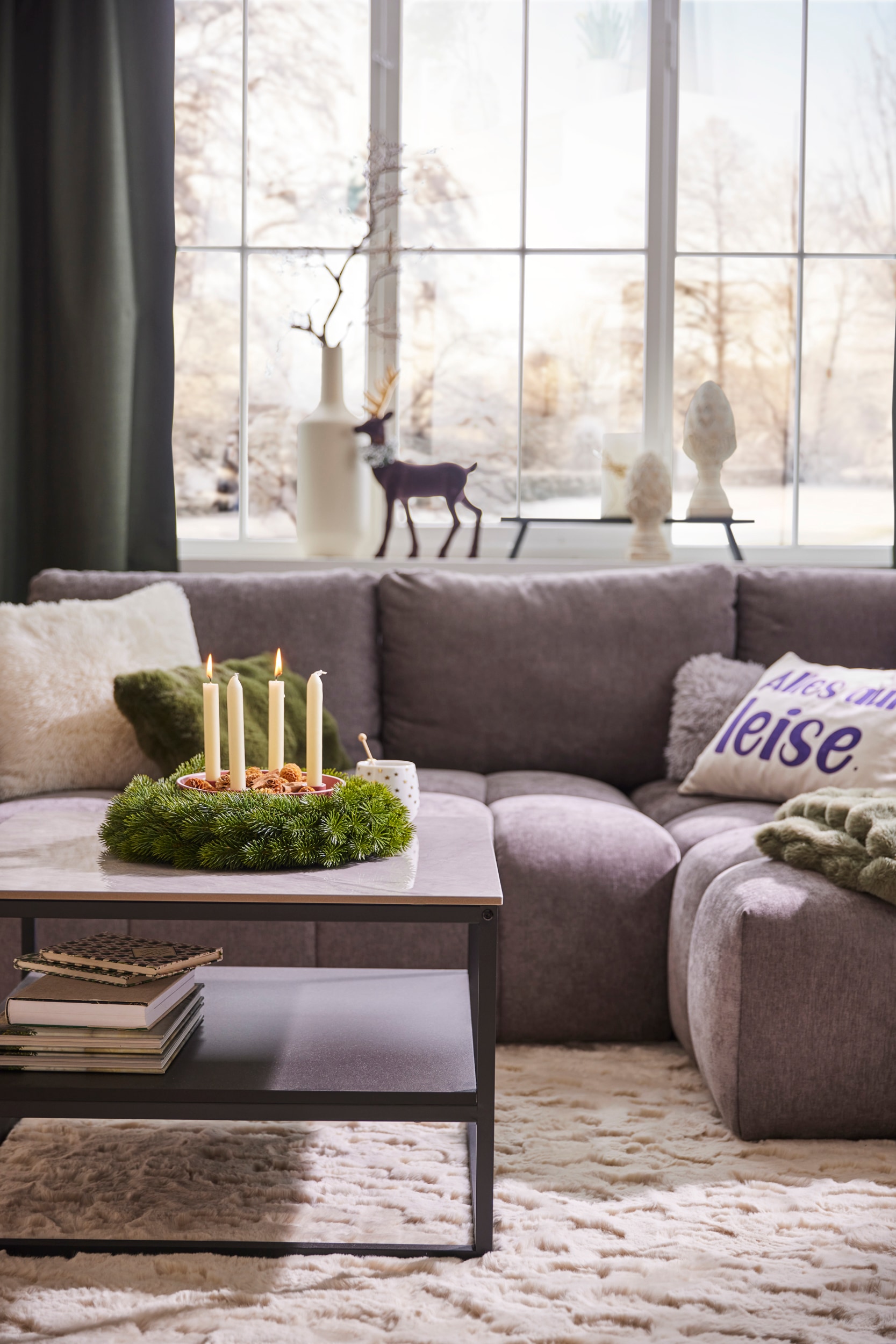 HELA Couchtisch »HUGO« 1 Stk. tlg. Couchtisch; quadratisch; Sintered Stone; Ablageboden