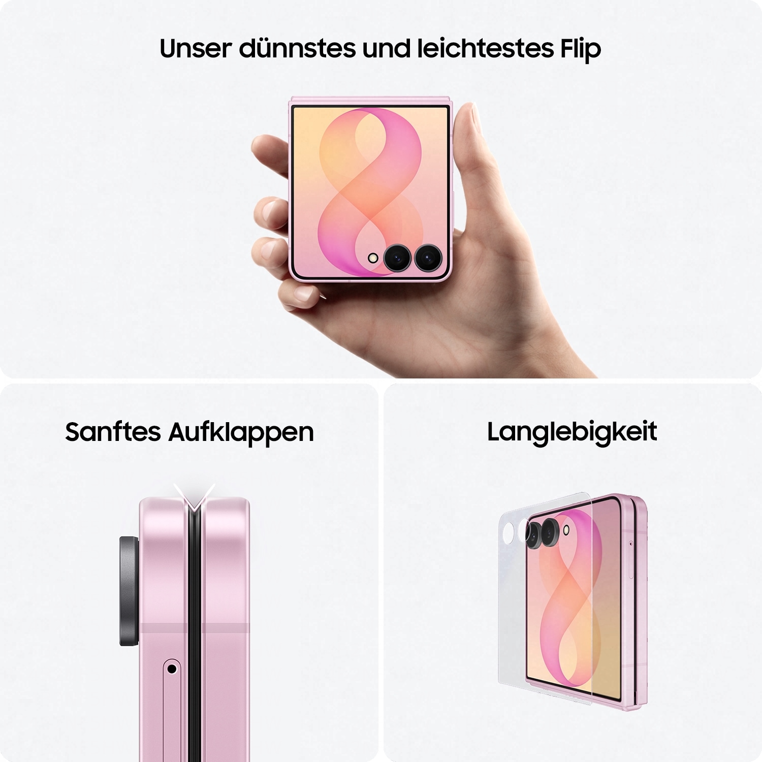 Samsung Smartphone »Z Flip8« graphite