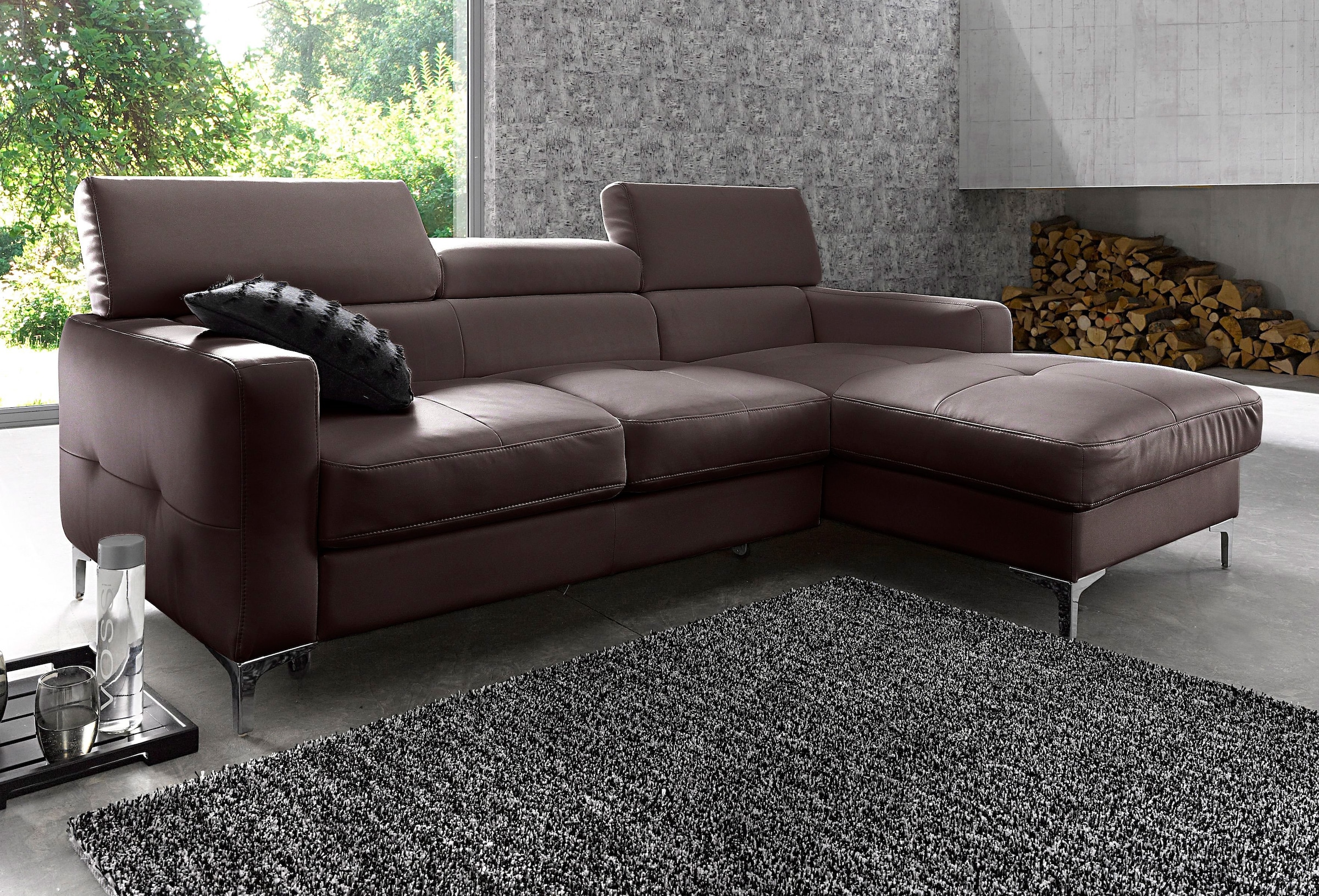 Image of COTTA Ecksofa "Sammy L-Form" mit Kopfteilverstellung, wahlweise mit Bettfunktion