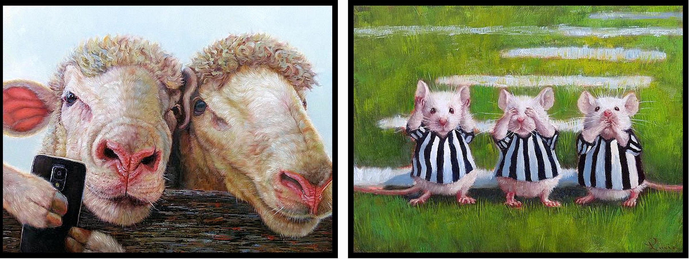 Image of Home affaire Bild »L.HEFFERNAN/Selfie«, 2x 40/30 cm, gerahmt bei Ackermann Versand Schweiz