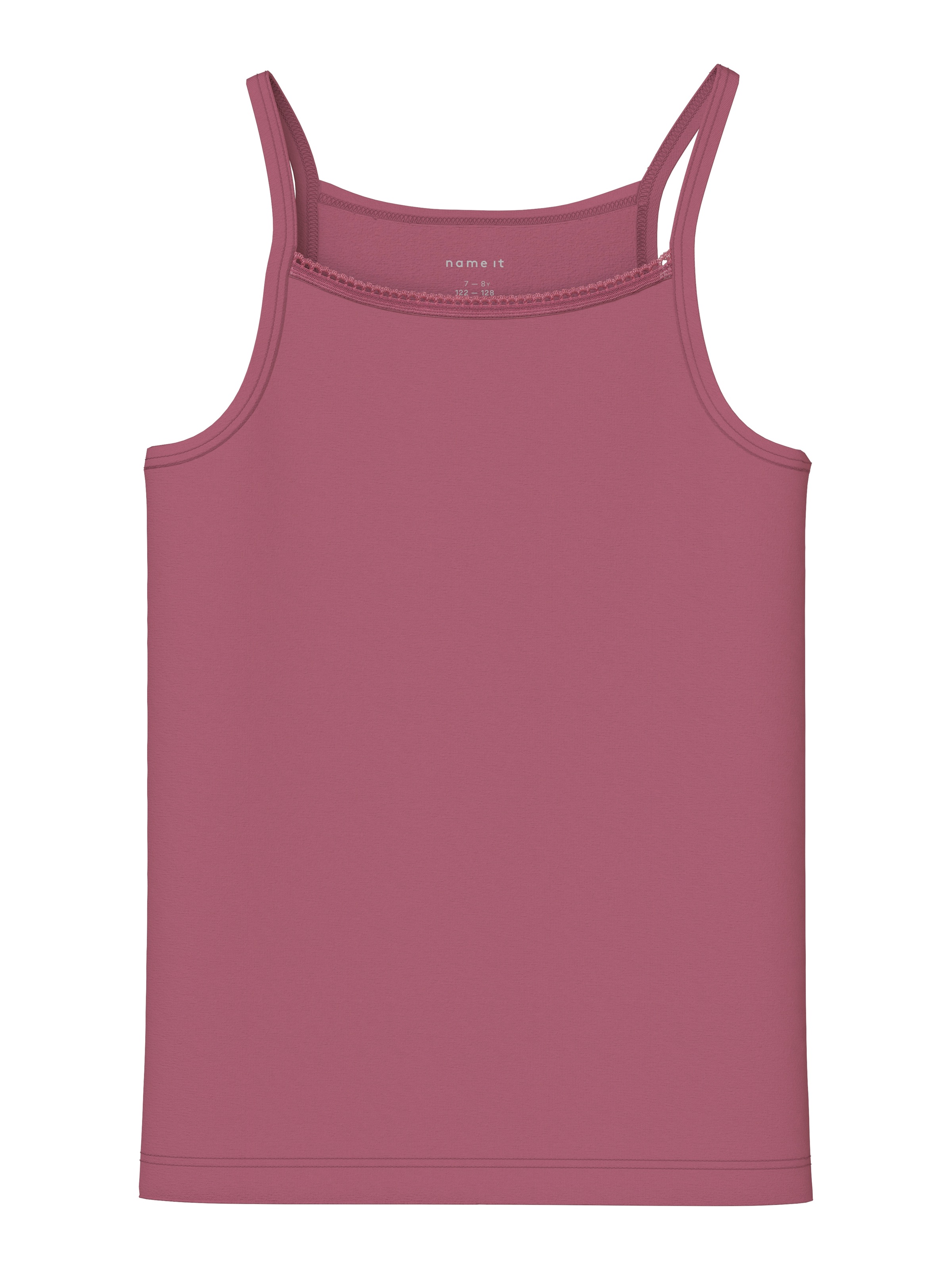 Name It Sous-chemise »NKFSTRAP für Mädchen mit Stretchkomfort im 4er-Pack« Packung, 4 cuis bedruckt, casual, regular fit, Baumwollmischung, Rundhals