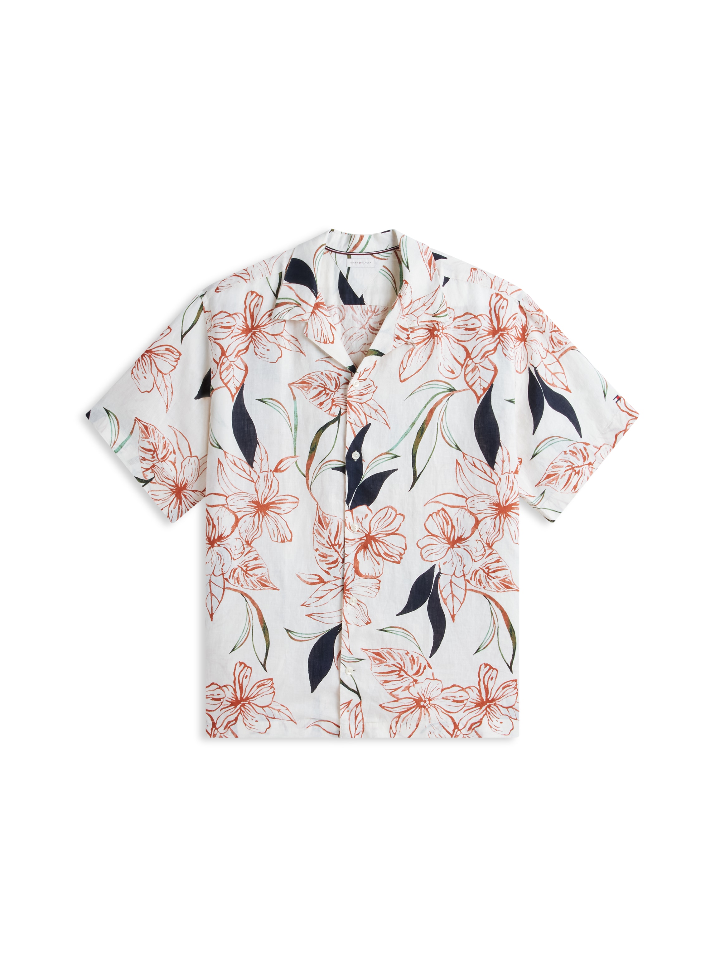 Tommy Hilfiger Big & Tall Chemise à manches courtes »BT-LINEN RESORT PRINT REGULAR FIT« avec imprimé tropical, grandes tailles