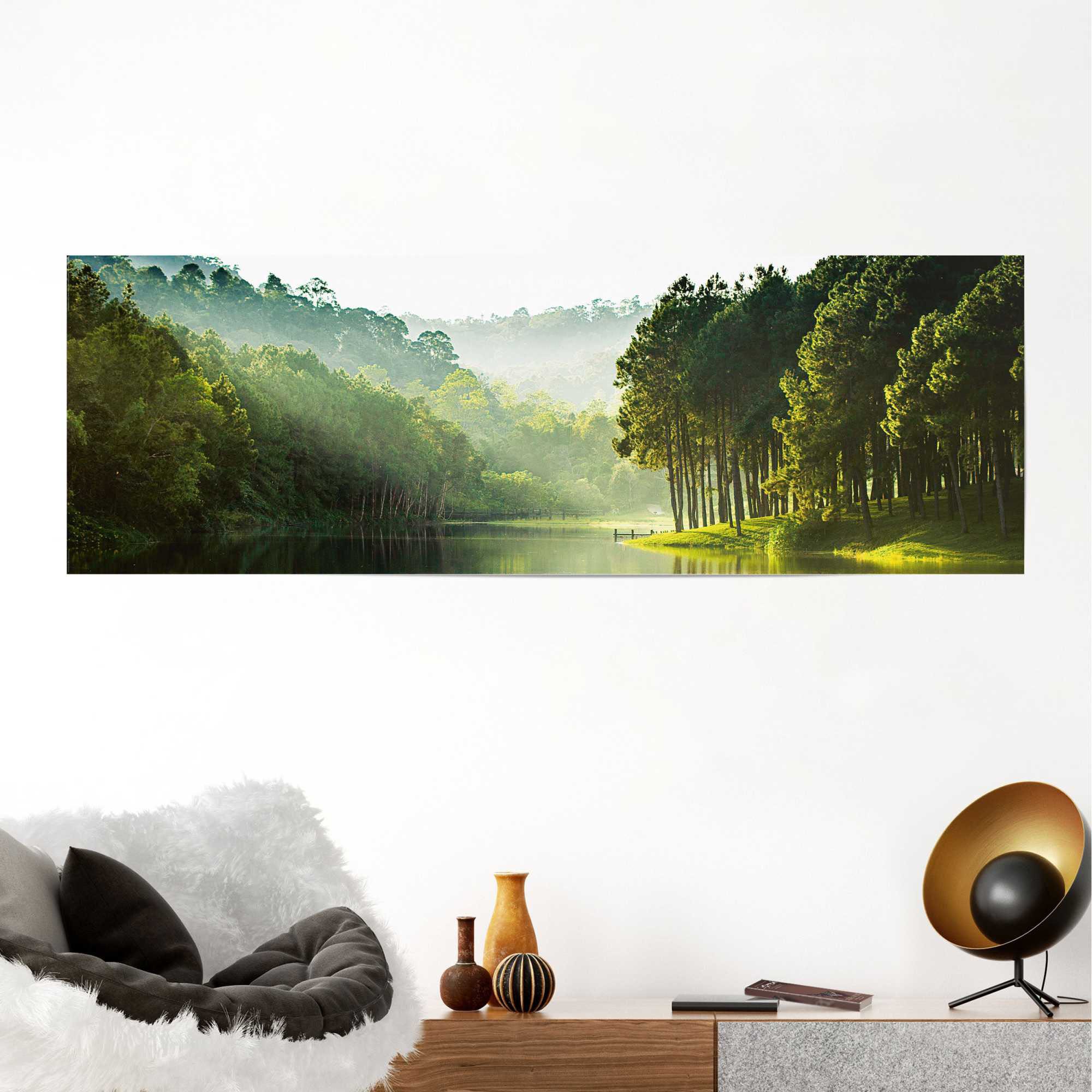 Reinders! Poster »Mystischer Waldsee«, (1 St.)