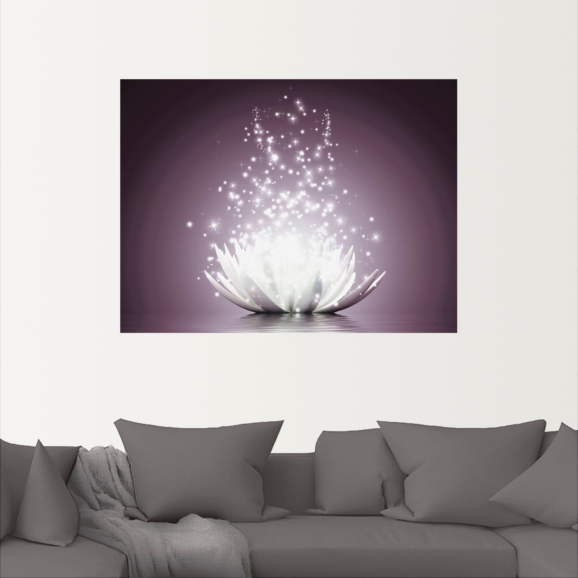 Artland Wandbild »Magie der Lotus-Blume«, Blumen, (1 St.), als Leinwandbild, Poster, Wandaufkleber in verschied. Grössen