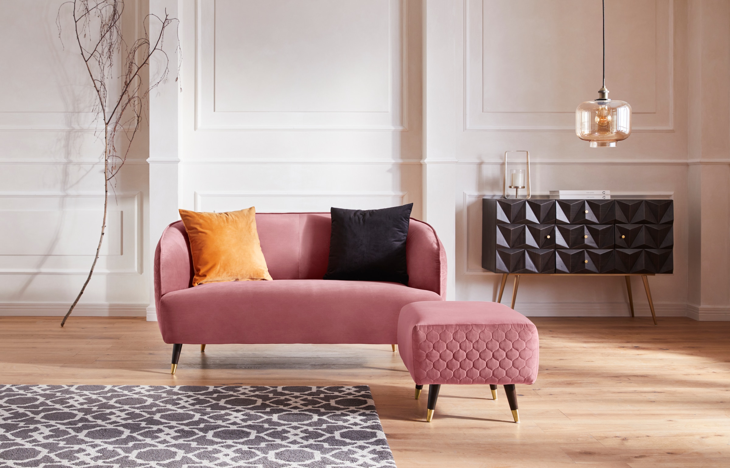 Guido Maria Kretschmer Home&Living Hocker »Oradea«, passend zur Oradea-Serie