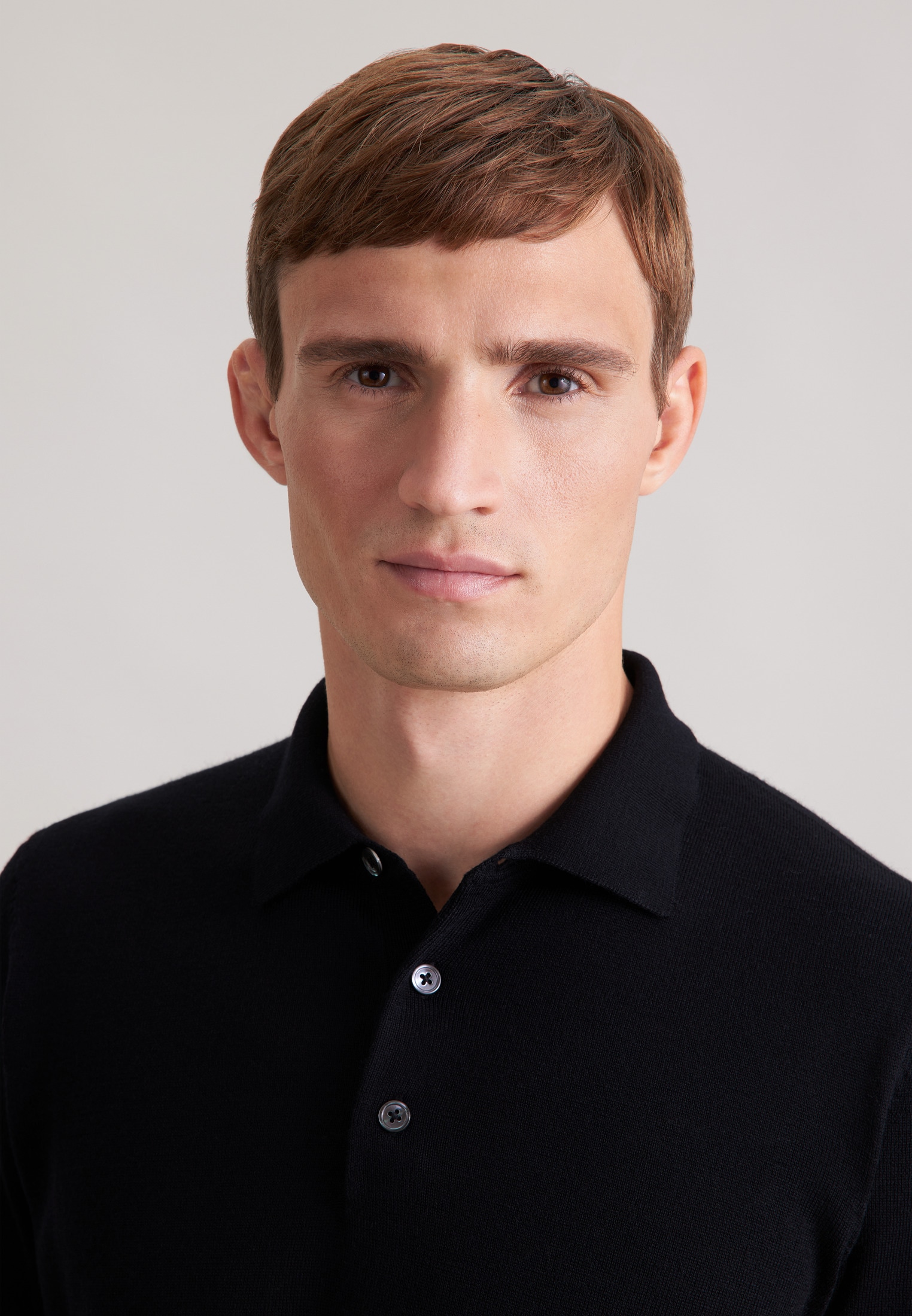 seidensticker Polokragenpullover »Schwarze Rose« 1/1 Kragen Uni