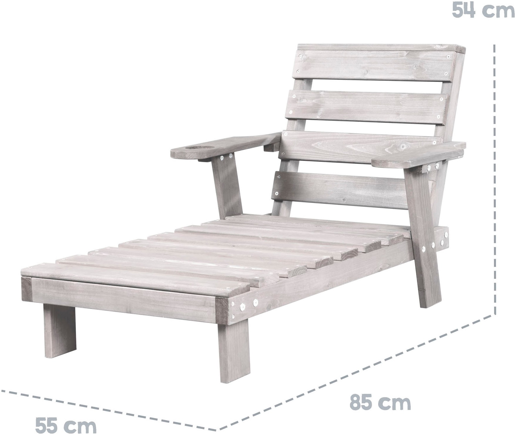 roba® Gartenliege »aus Holz« für Kinder, FSC® - schützt Wald