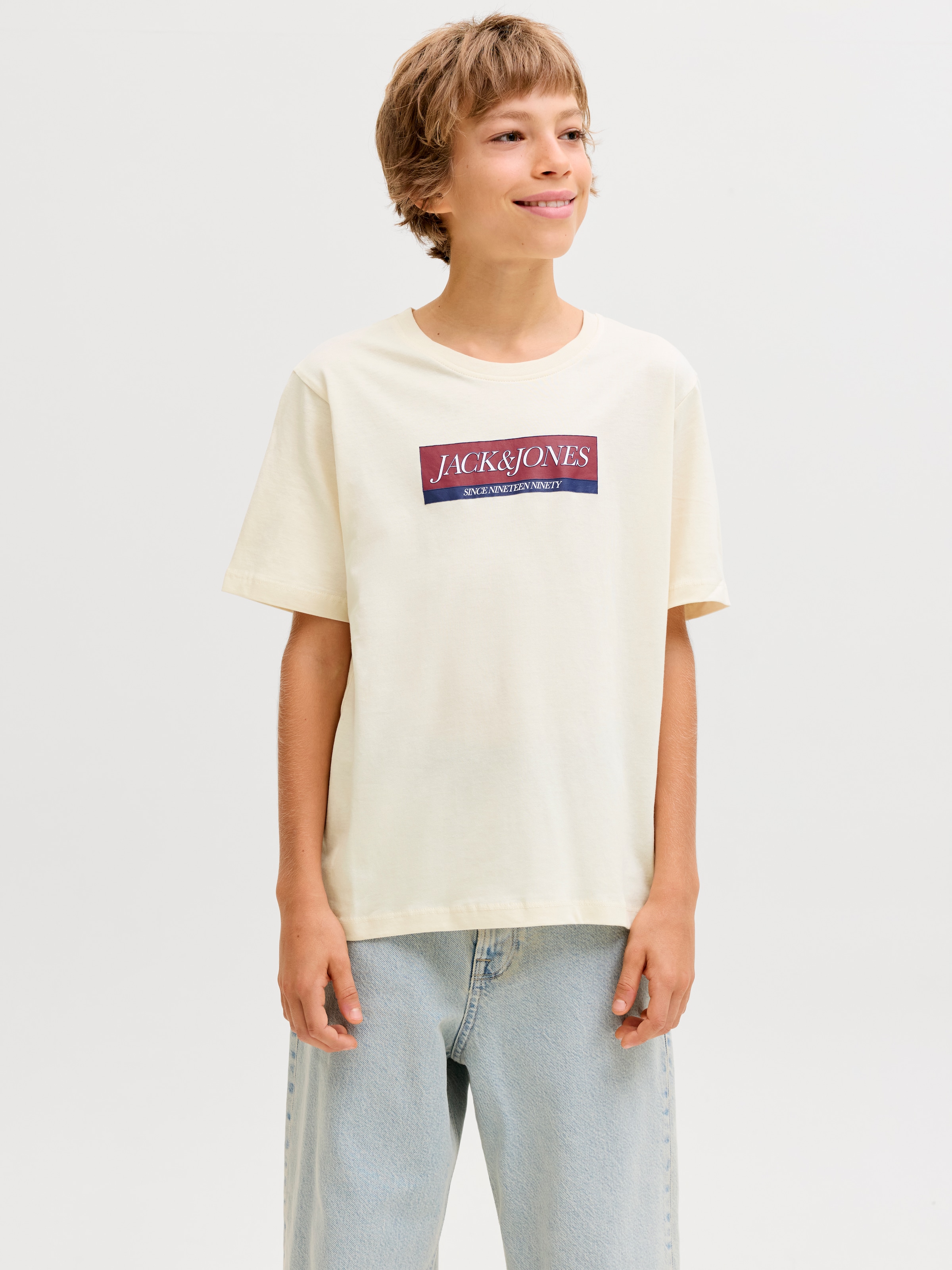 Image of Jack & Jones Junior T-Shirt "JORINWOOD BLOCK BRAND TEE SS CN NOOS JNR"