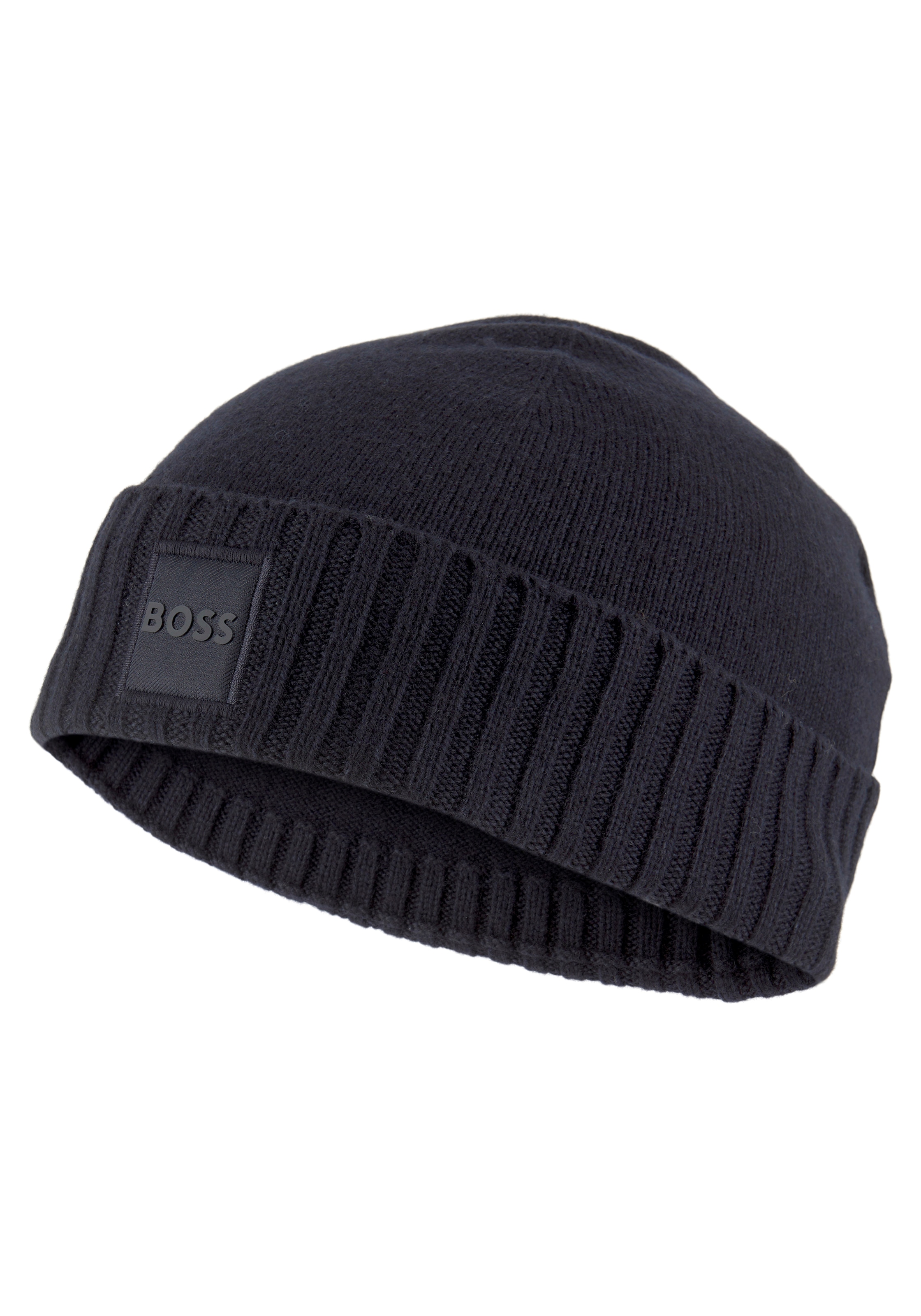Mode Acheter en maintenant 1025086«, mit farblich Beanie ORANGE Hat passender BOSS »Akaio Logostickerei ligne