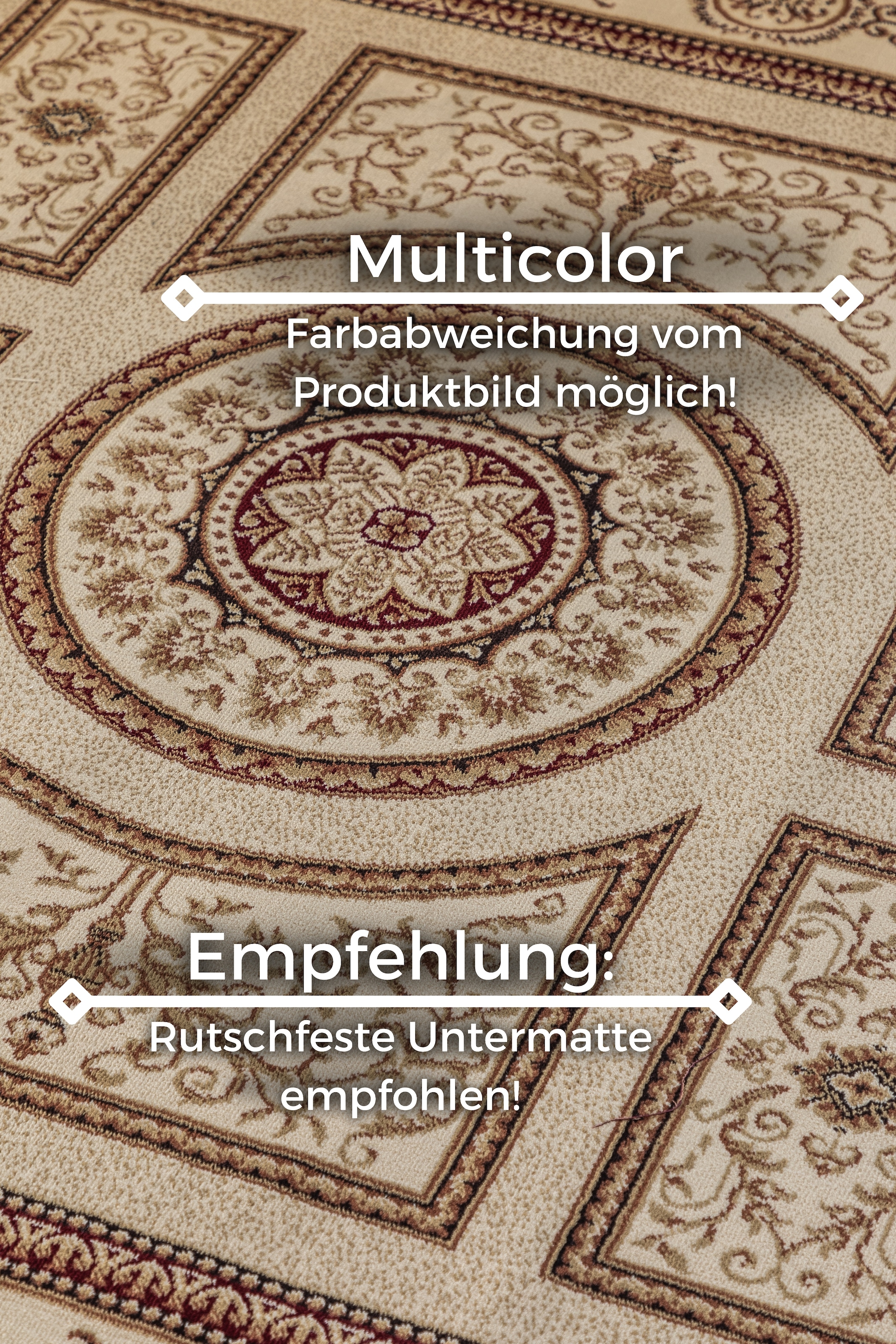 NORTHRUGS Teppich »Guzara« rechteckig 8 mm Höhe Orient Optik, Läufer, strapazierfähig, pflegeleicht, robust