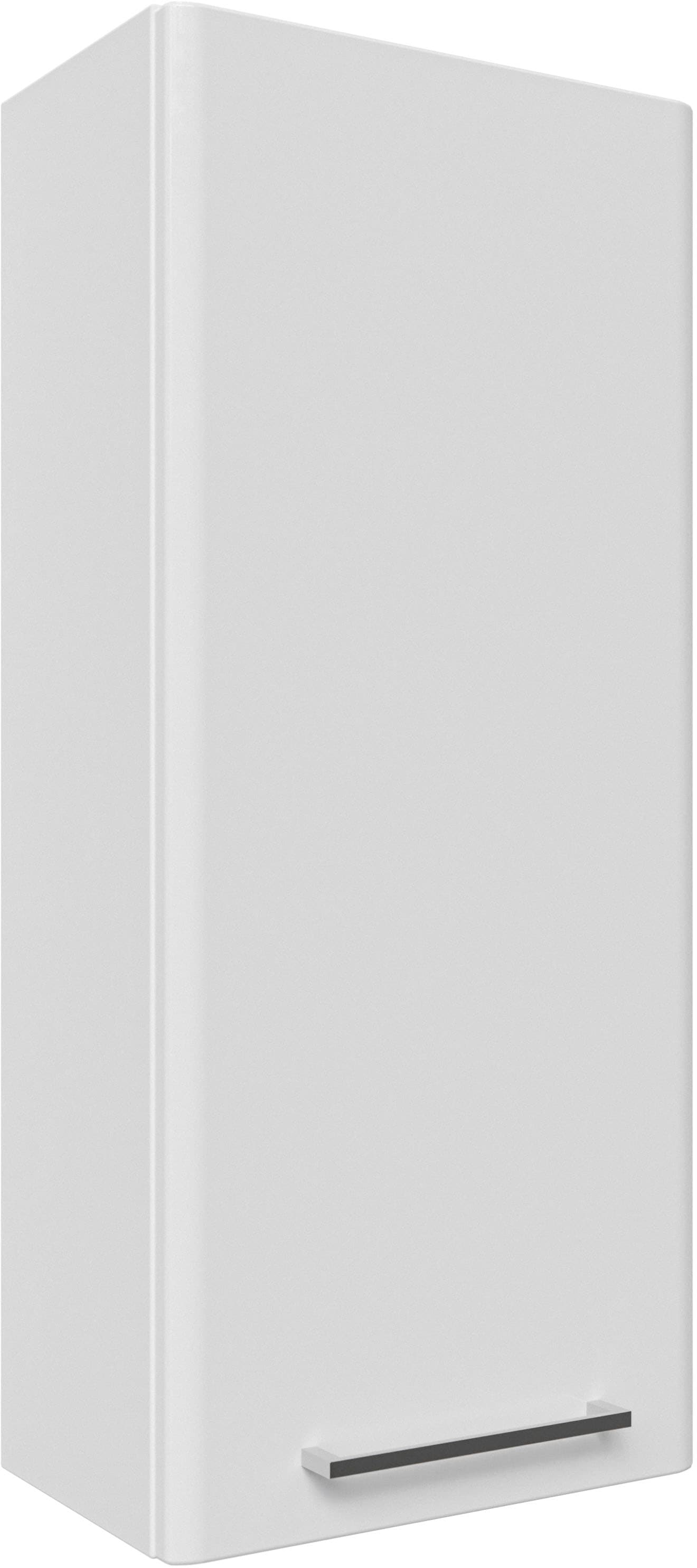 Image of Saphir Hängeschrank "Quickset 316 Wand-Badschrank 30 cm breit, 1 Tür, 2 Einlegeböden" Badezimmer-Hängeschrank inkl. Türdämpfer, Griffe in Chrom Glanz