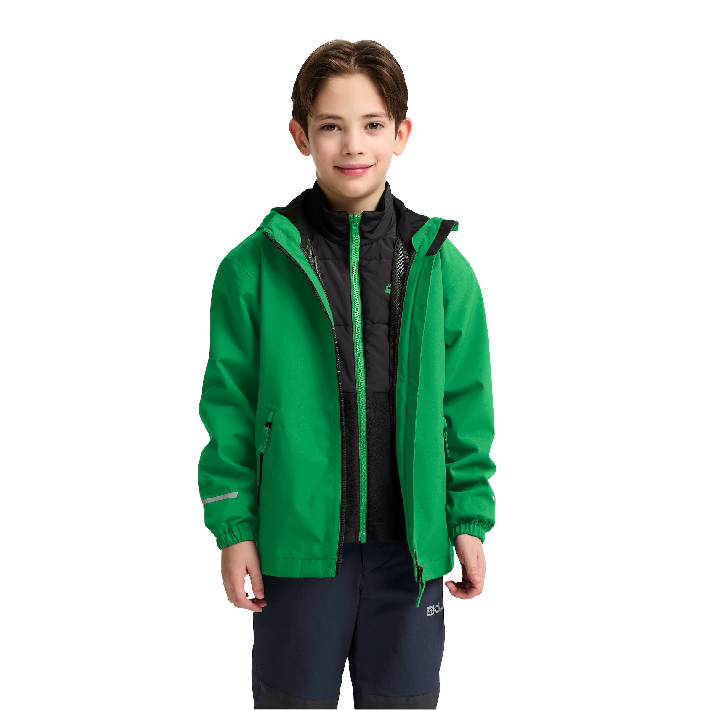 Jack Wolfskin 3-in-1-Funktionsjacke »HYBRID 3IN1 JACKET K«, 3in1, wasserdicht, Übergangsjacke