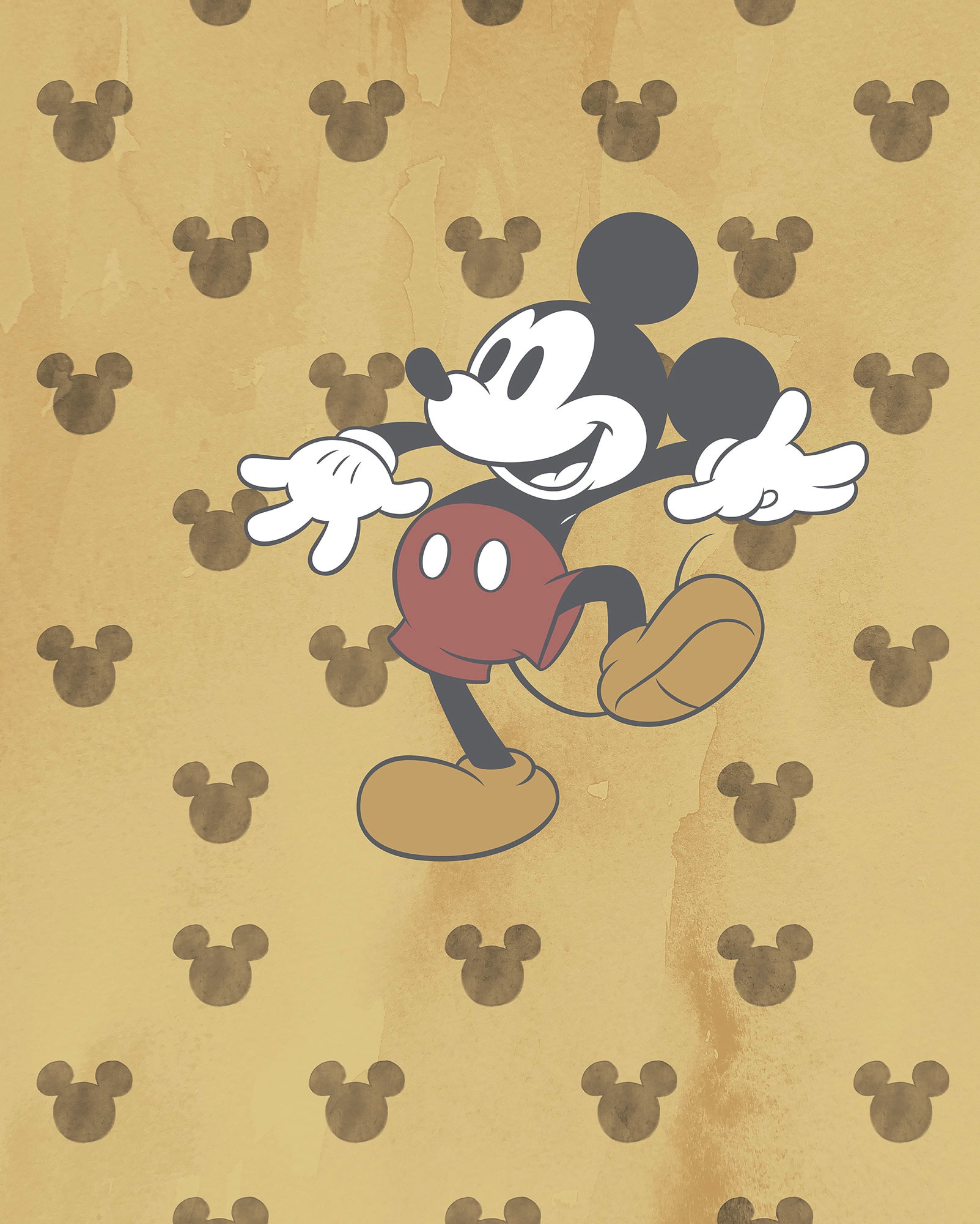 Image of Komar Vliestapete "Digitaldruck Vlies - Mickey Tap dance - Grösse 200 x 250 cm" bedruckt glatt Kinderzimmer