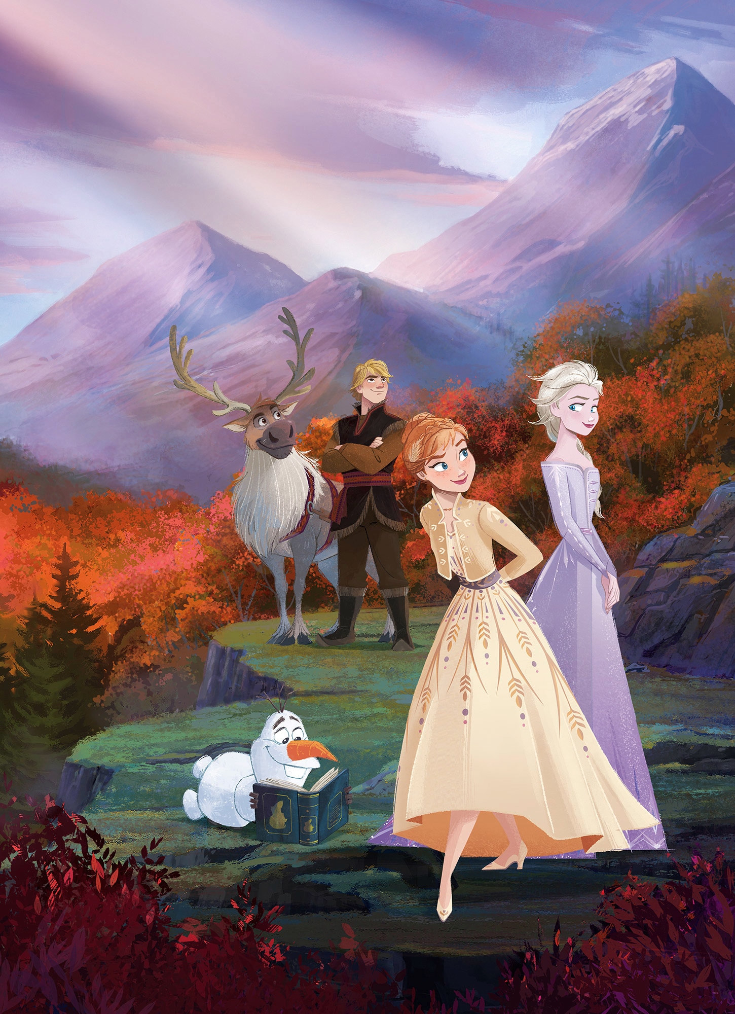 Image of Komar Fototapete "Frozen Spring is Coming - Grösse 184 x 254 cm" bedruckt glatt Kinderzimmer