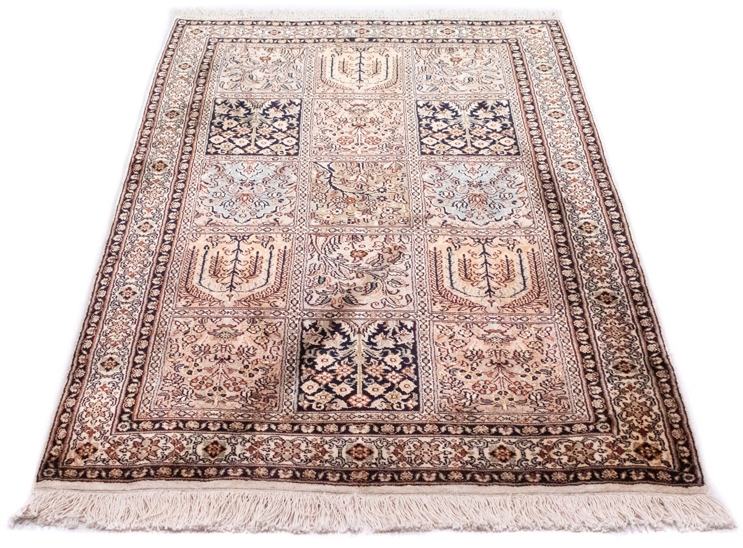 Image of morgenland Teppich »Kaschmir Seide Teppich handgeknüpft mehrfarbig«, rechteckig, 6 mm Höhe bei Ackermann Versand Schweiz