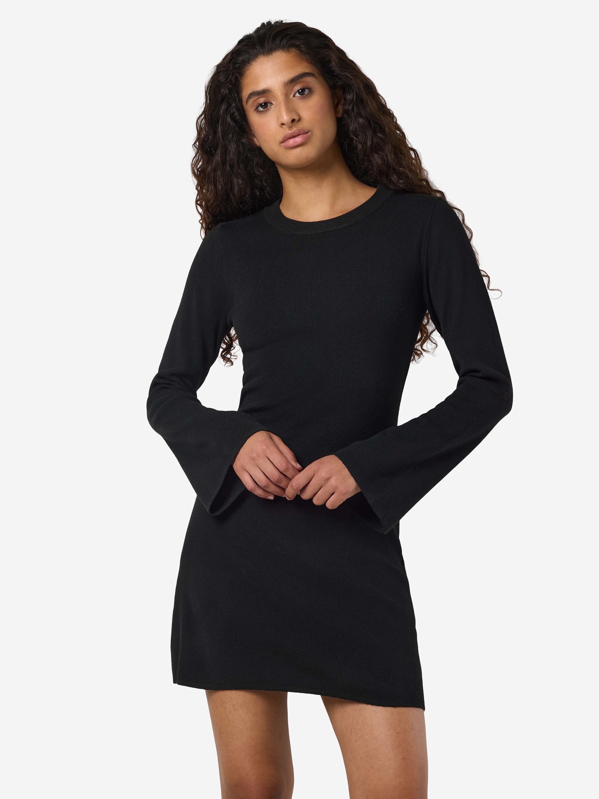 Image of Noisy may Strickkleid "NMTIFFANY L/S KNIT DRESS FWD NOOS"