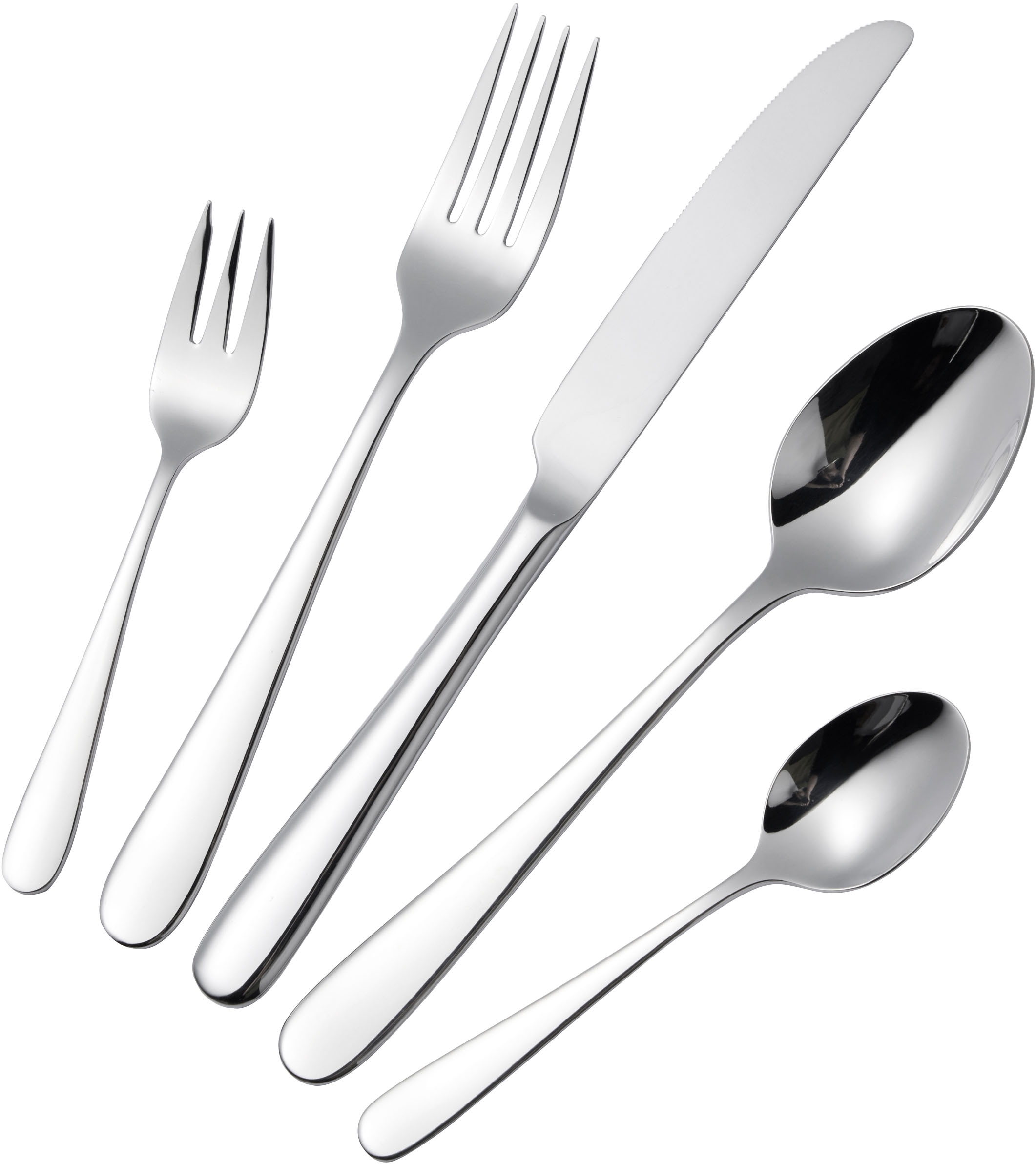 Image of Hanseatic Besteck-Set "BASIC, 30 Teile für 6 Personen oder 60 Teile für 12 Personen,satiniert" modischer Klassiker