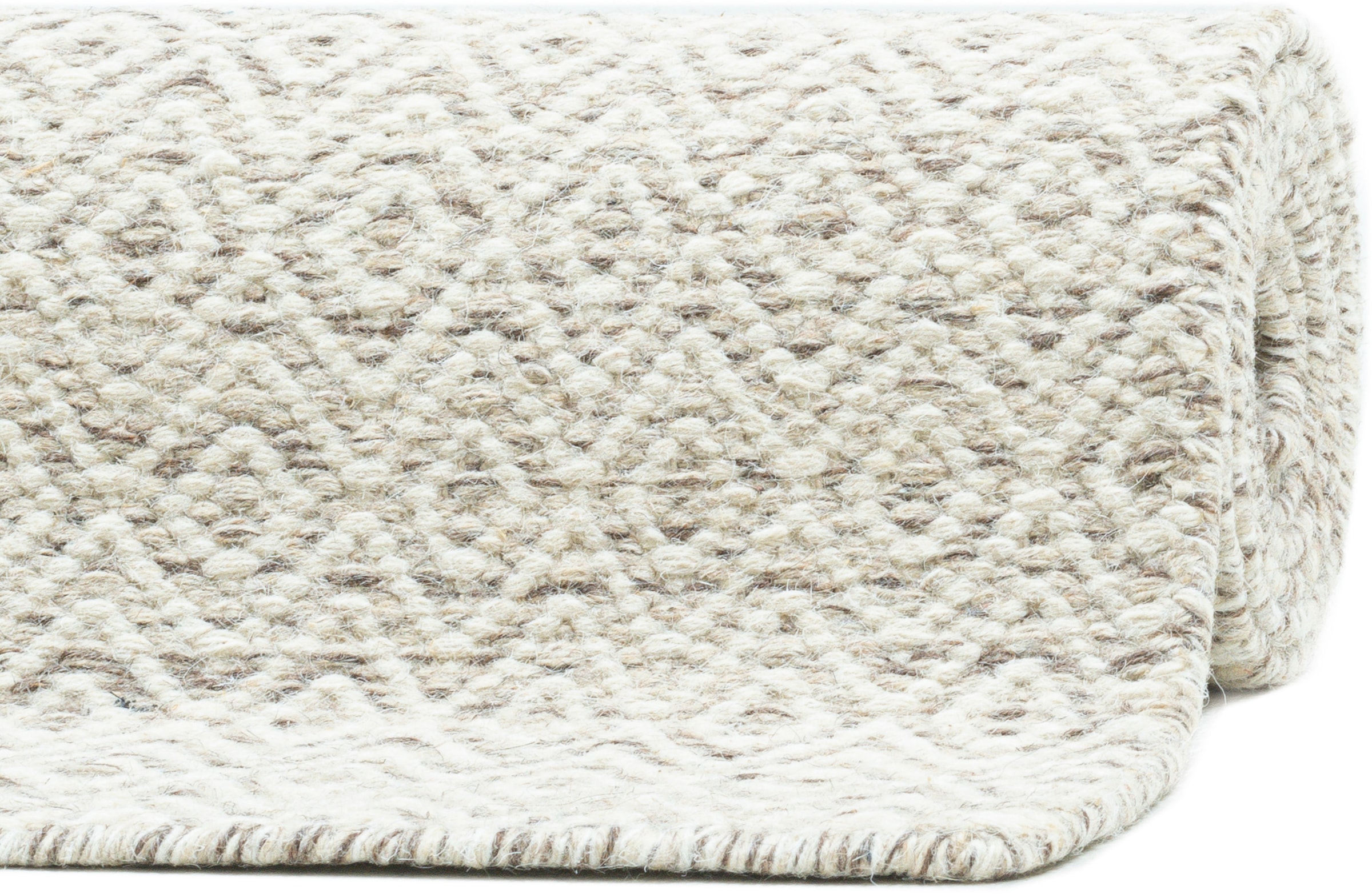 Home affaire Wollteppich »Daoulas«, rechteckig, kaufen modernes Teppich, Handweb Muster, bequem reine Design Wolle, Rauten Scandi