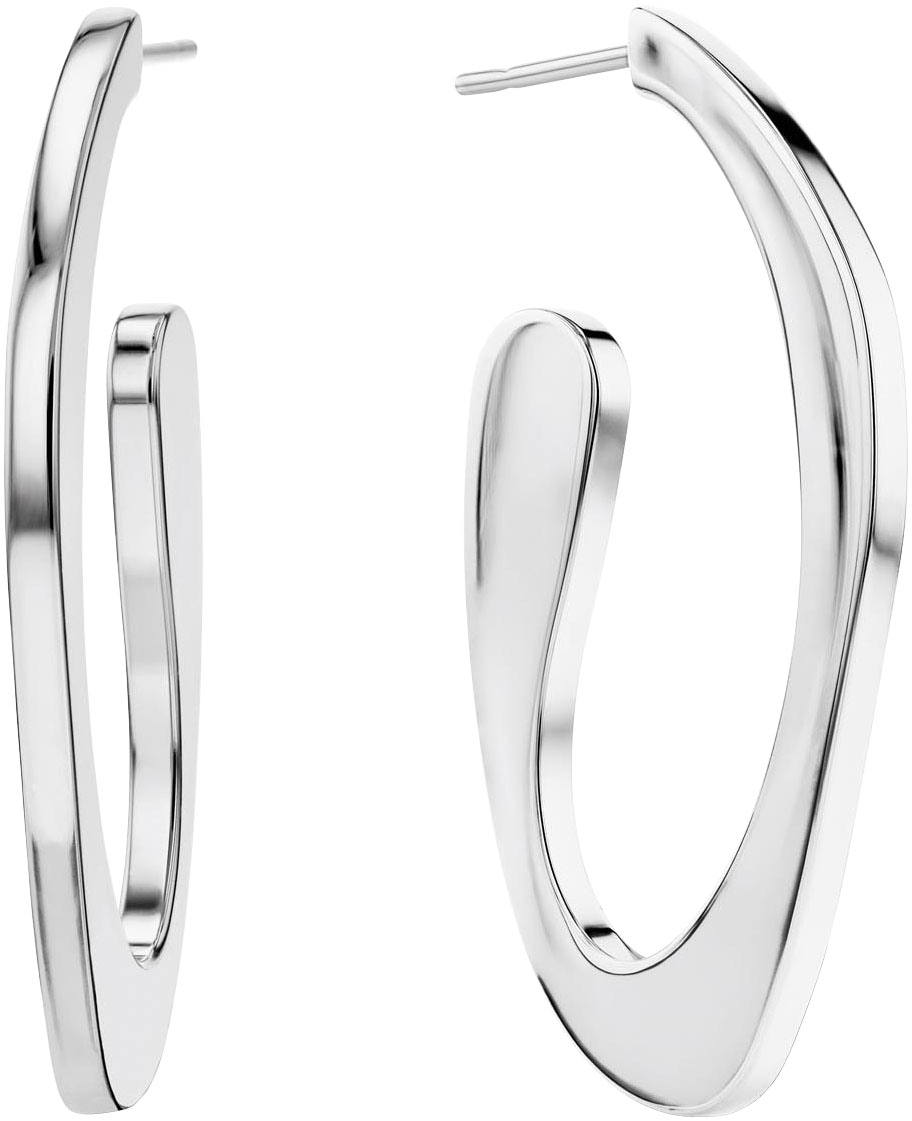Image of Calvin Klein Paar Creolen "HARMONIOUS CONNECTION" mit Glasstein