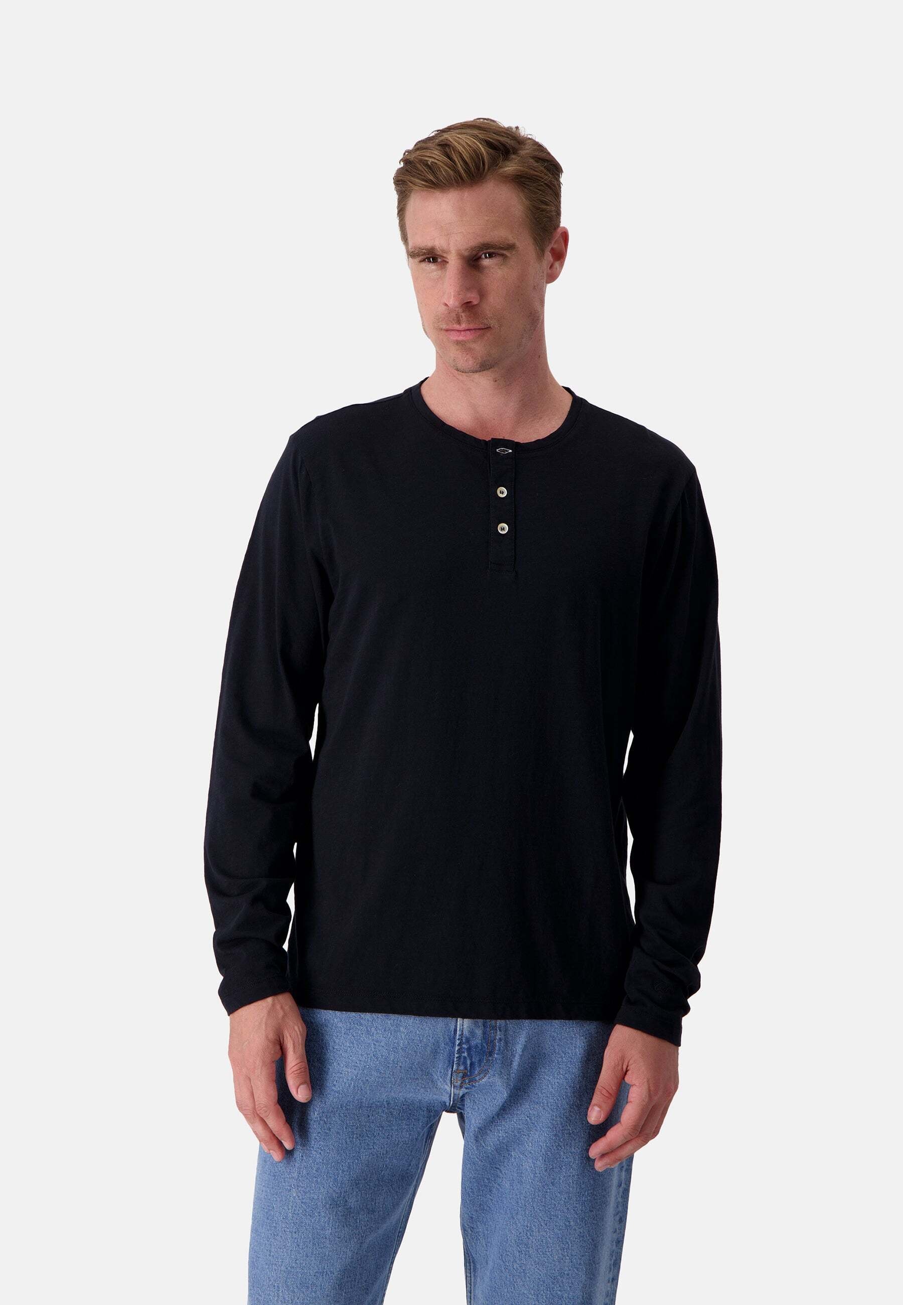 Longsweatshirt »colours & sons Langarmshirt Henley Slub«