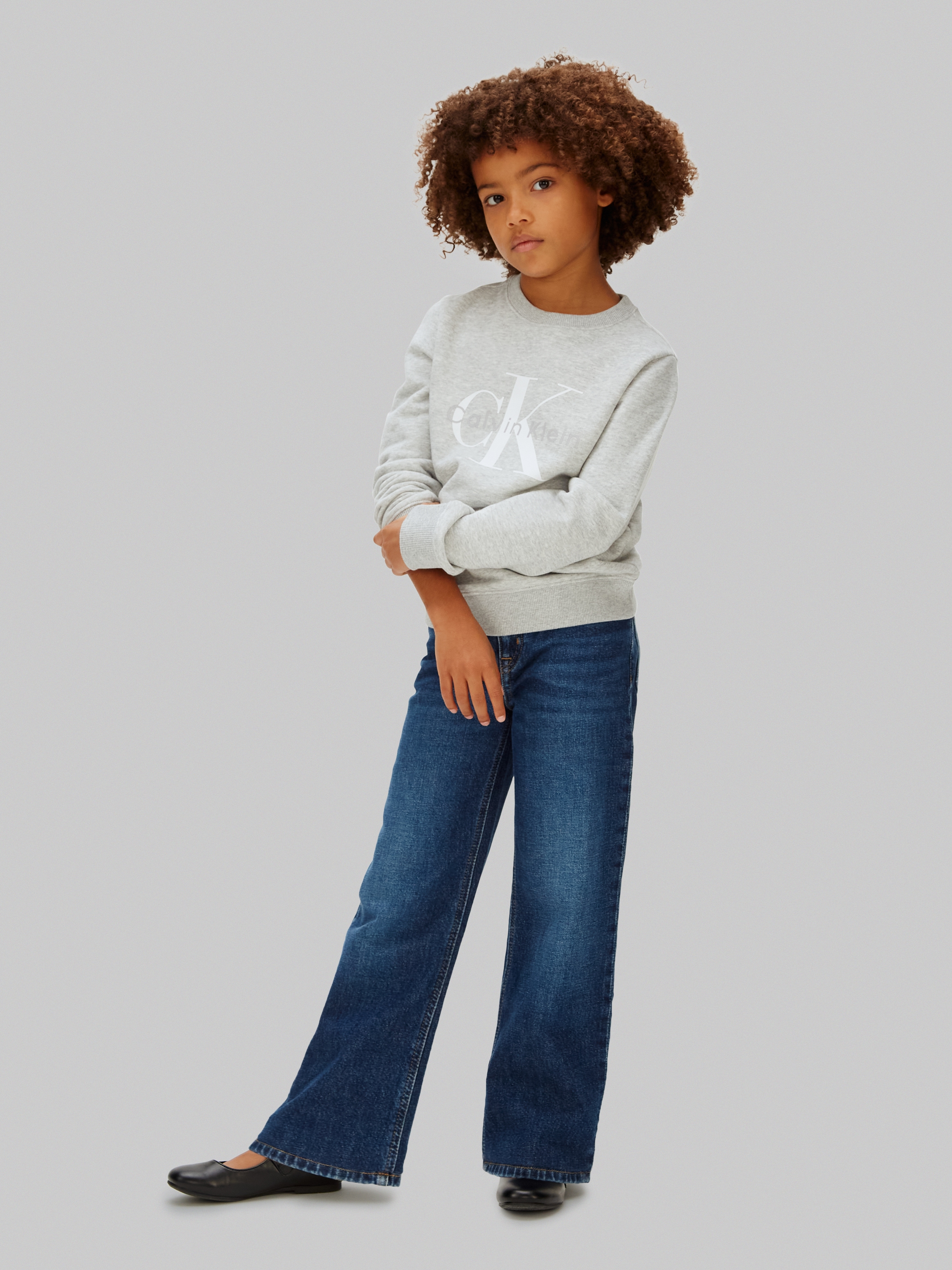 Calvin Klein Jeans Sweatshirt »MONO LOGO«, Regular fit für Kinder, mit Logoschriftzug
