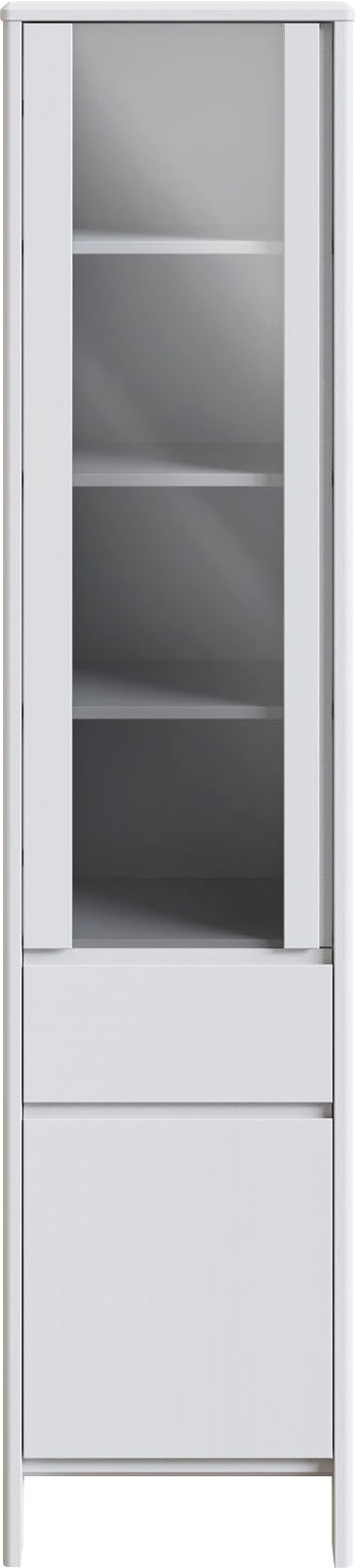 Image of Home affaire Vitrine »Liva«, Höhe 192 cm, Massivholz, 2 Türen und 1 Schublade bei Ackermann Versand Schweiz