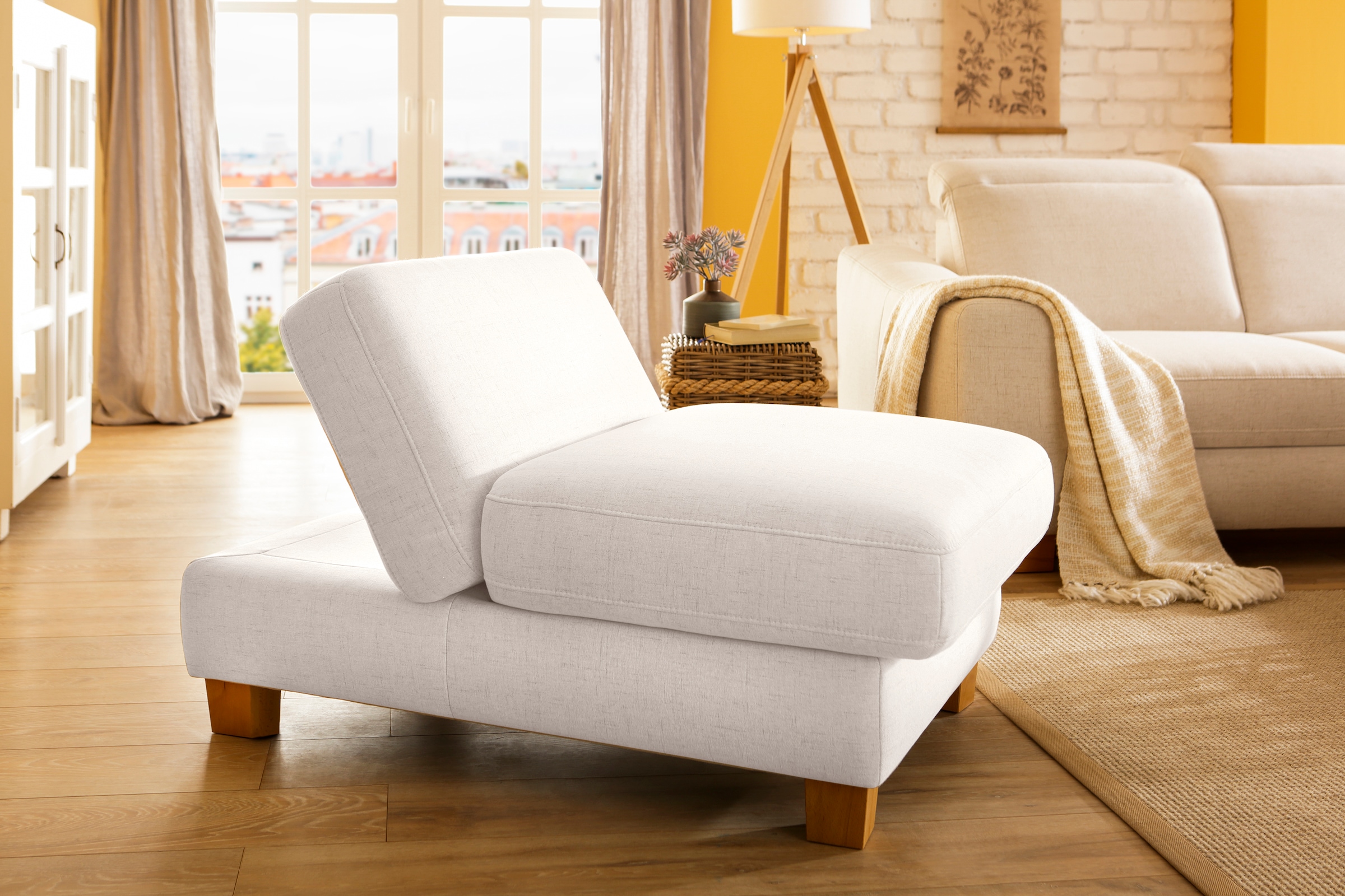 Home affaire Tabouret rembourré »Dundee« mit  Klappfunktion - wie ein Sessel nutzbar