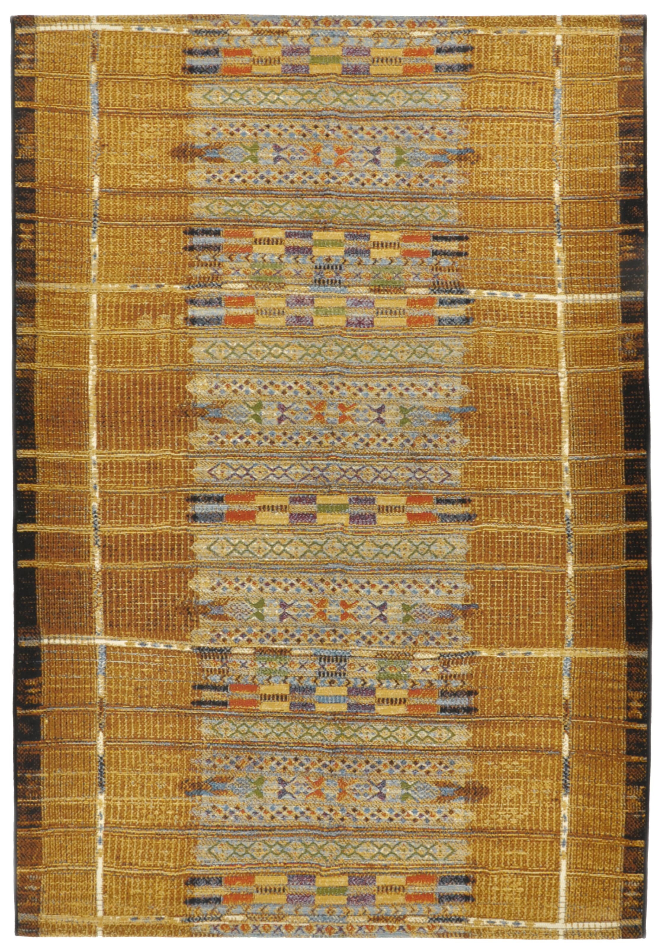 Image of Gino Falcone Teppich "Outdoor-Africa 38" rechteckig 5 mm Höhe Flachgewebe, Ethno Style, In- und Outdoor geeignet