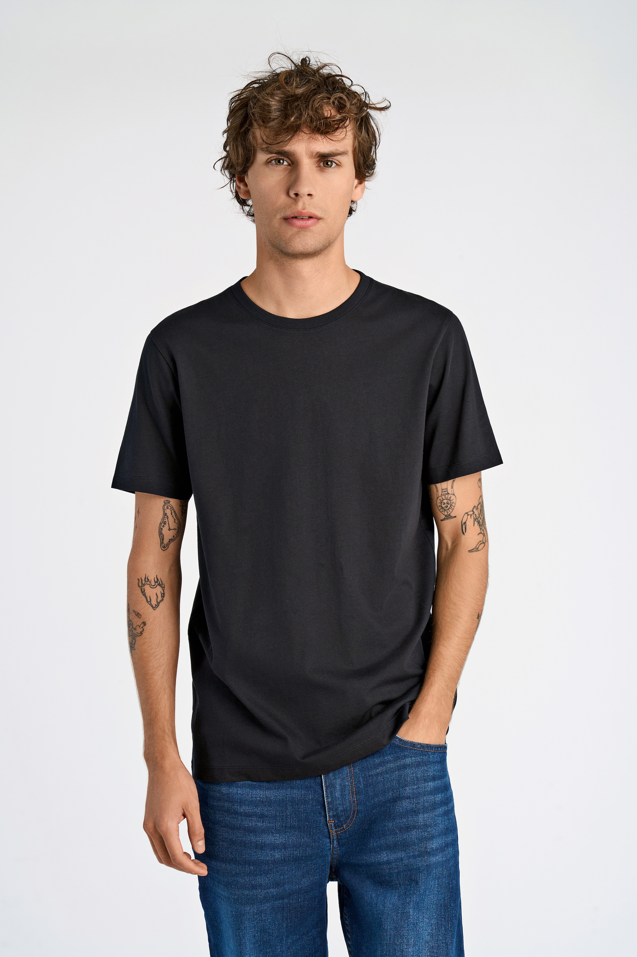 LINDBERGH T-Shirt Packung, 4 Stk. mit Rundhalsausschnitt im 4-er Pack