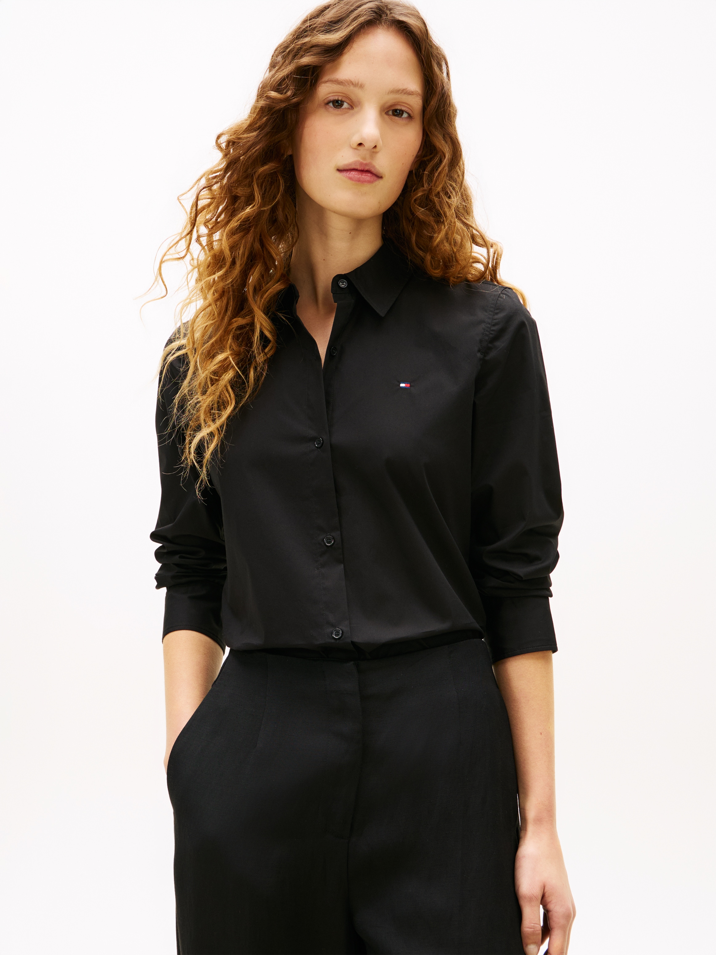 Image of Tommy Hilfiger Hemdbluse "ESS POPLIN REGULAR SHIRT" Langarm, Regular Fit