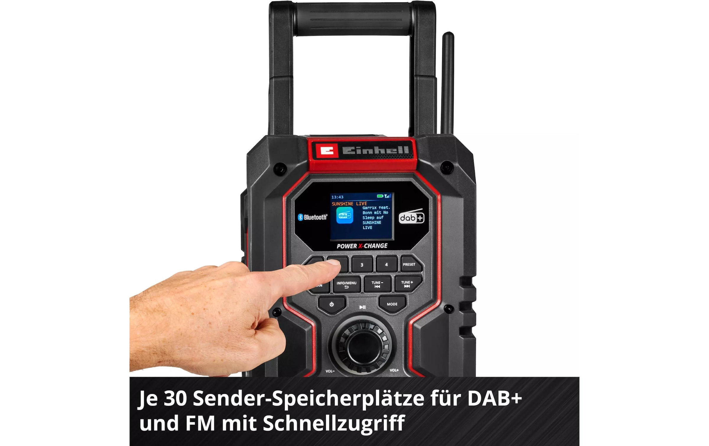 Einhell Baustellenradio »Akku-Radio TE-CR 18 Li DAB+/FM/BT, Solo«