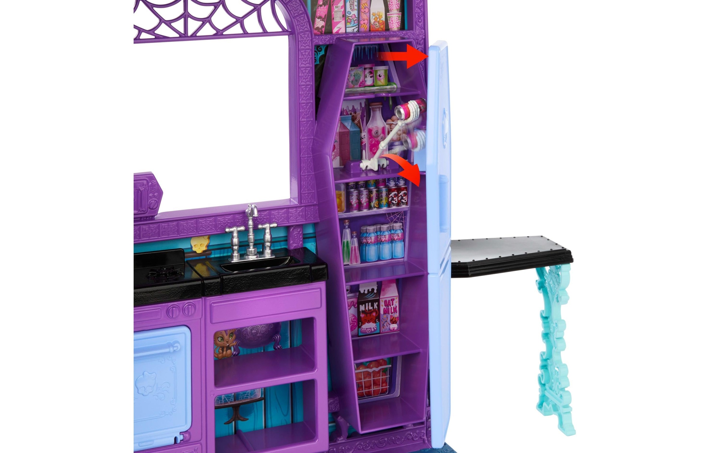 MonsterHigh™ Puppenhaus »Buh-tique Hotel Puppenhaus« mit 5 Spielbereichen und gruseligen Überraschungen