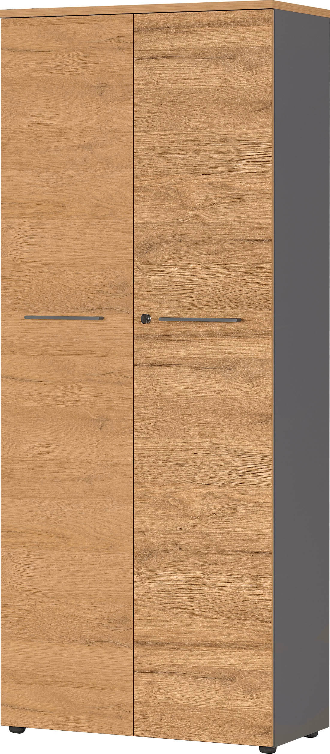 GERMANIA Aktenschrank "GW-Agenda, Mehrzweckschrank, abschliessbar," optional mit 2 offenen Fächern, Masse 80x197 cm, Made in Germany