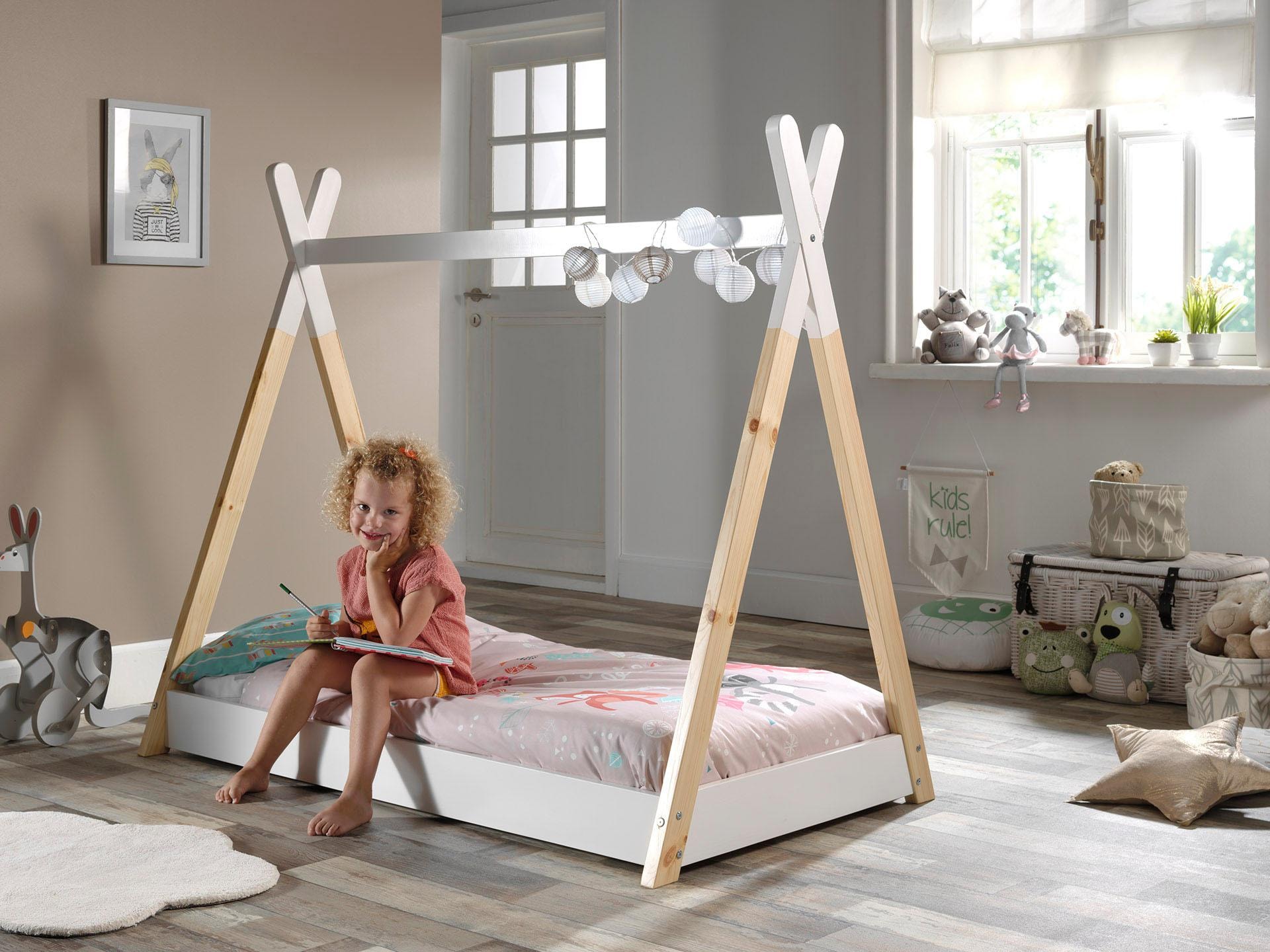 Vipack Kinderbett »Tipi«, mit Lattenrost